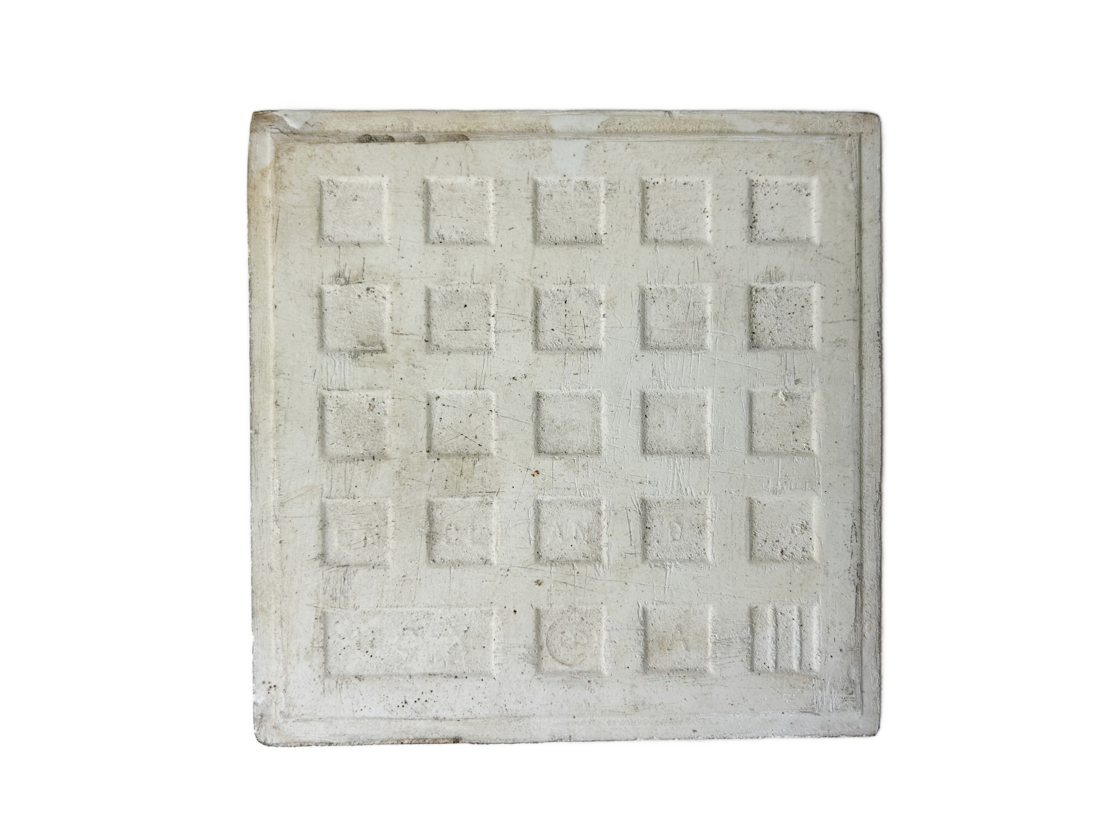 Antique Brown & Cream English Transferware Tile