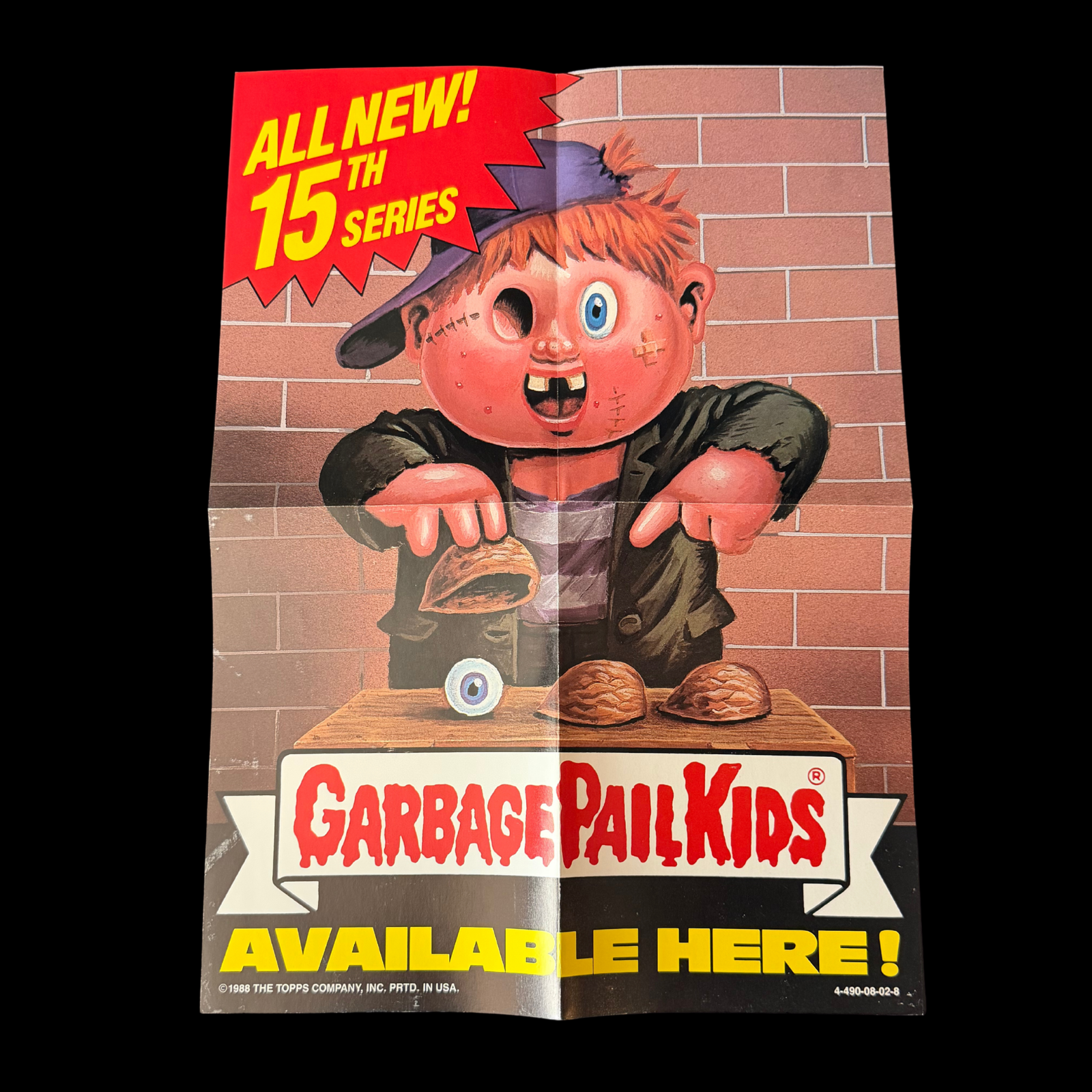 1988 GARBAGE PAIL KIDS 15TH SERIES ORIGINAL POSTER TOPPS