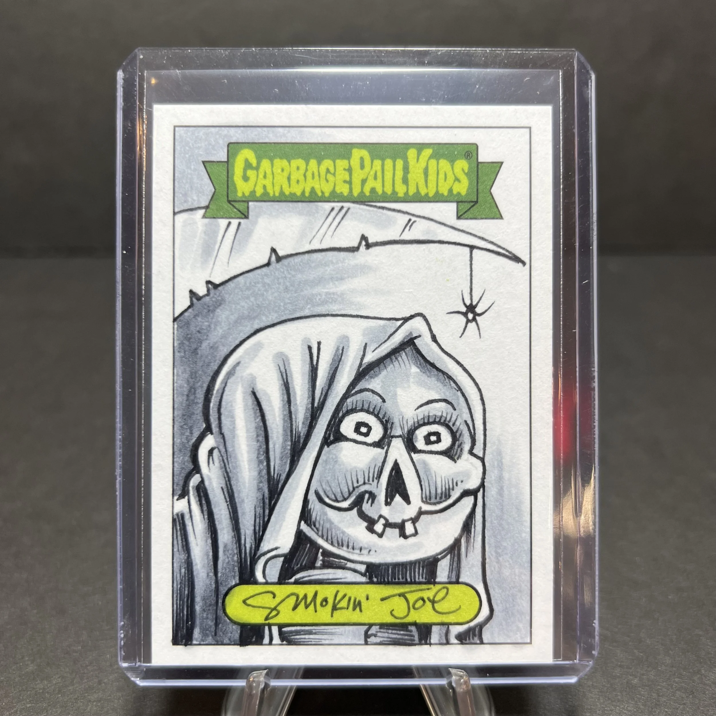 GARBAGE PAIL KIDS GRIM JIM SKETCH CARD SMOKIN JOE SCRATCH N STINK 2019