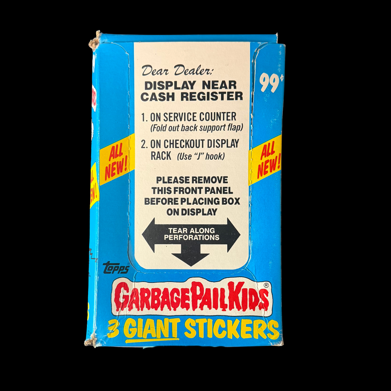 GARBAGE PAIL KIDS ORIGINAL SERIES 2 GIANT STICKERS BOX 72 PACKS
