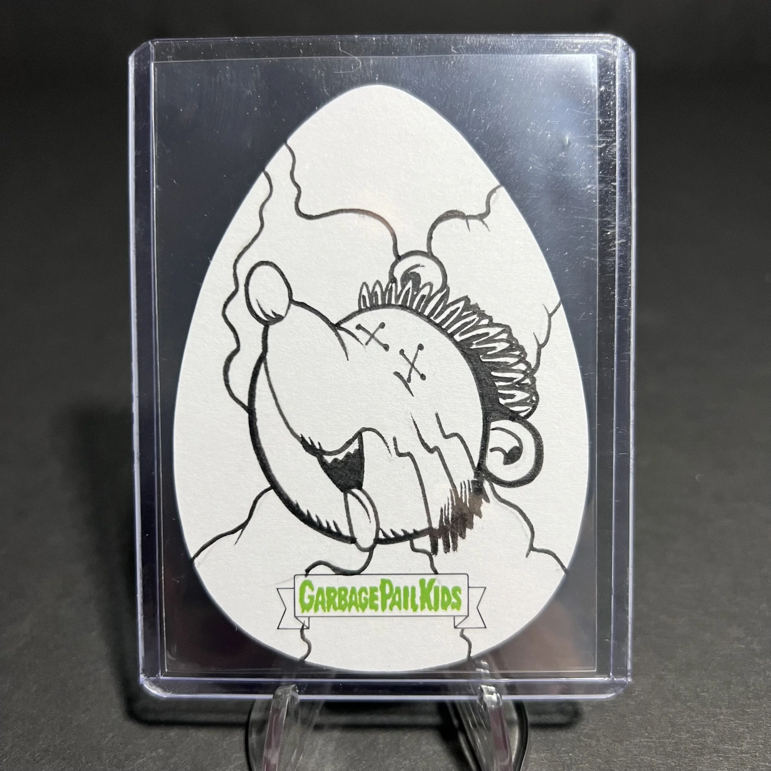 PAT RAT SHAPED SKETCH CARD BY Molinelli FOOD FIGHT
