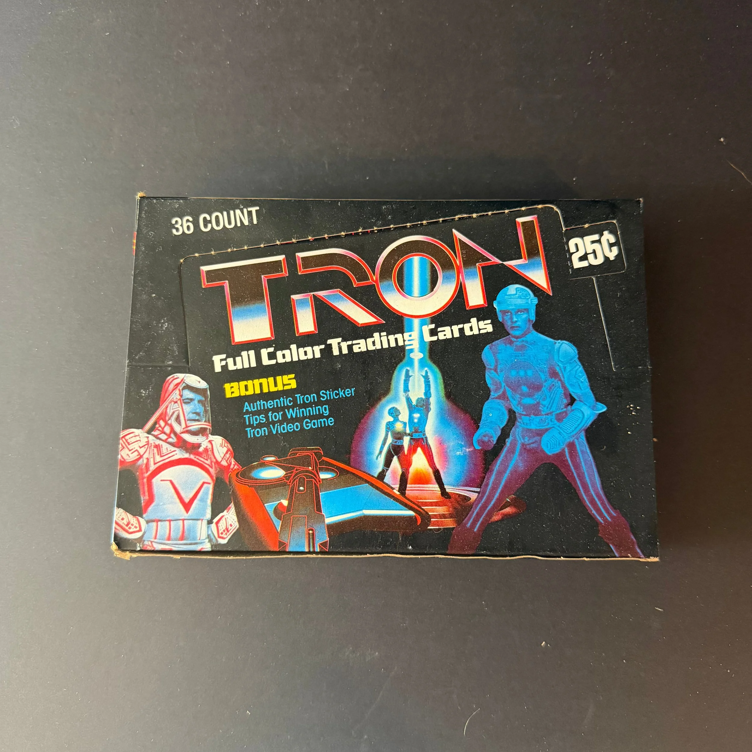 TRON The Movie Wax Box 1982 Donruss 36 Packs Unsealed Vintage Cards