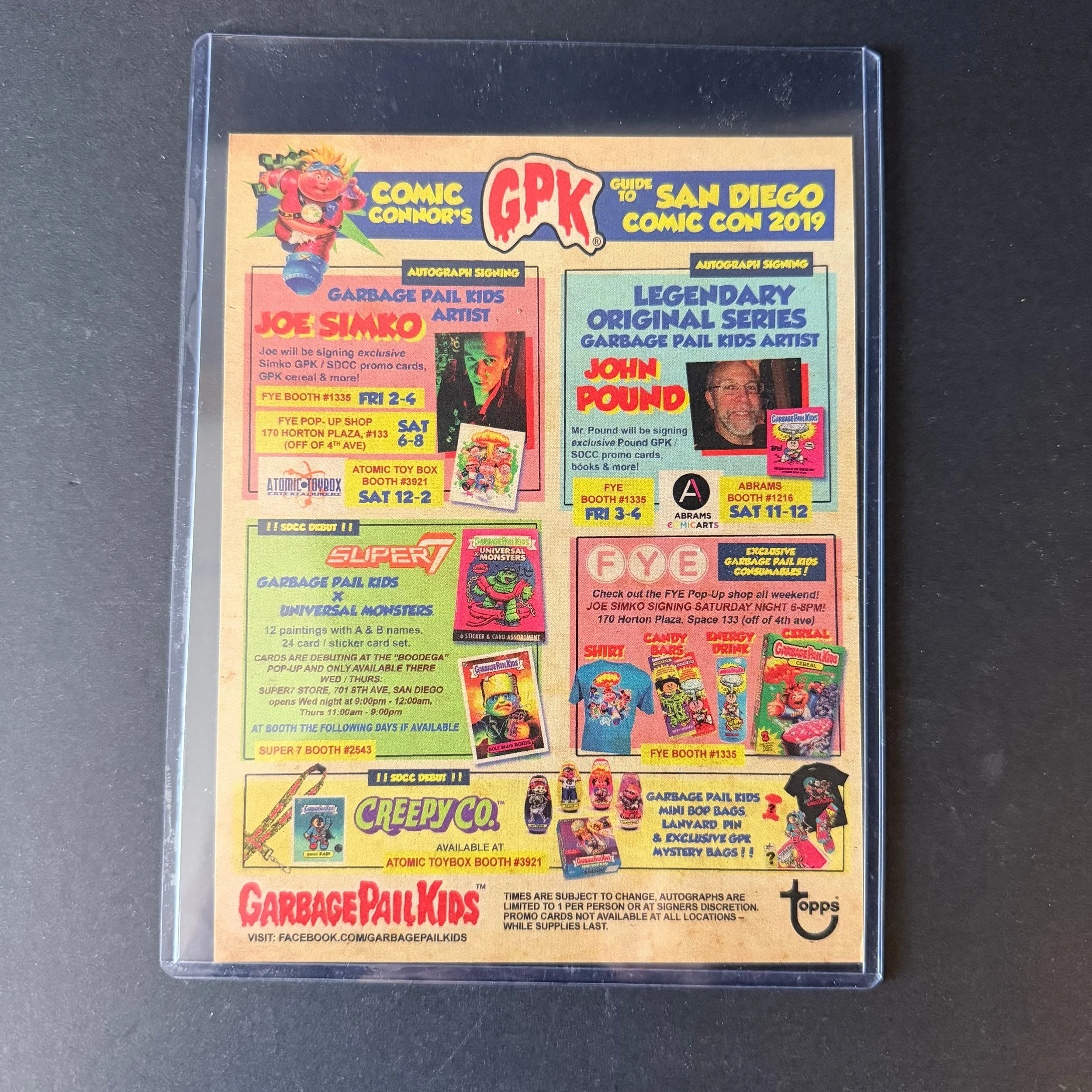 Garbage Pail Kids Topps 2019 San Diego Comic Con Promotion Giant Card