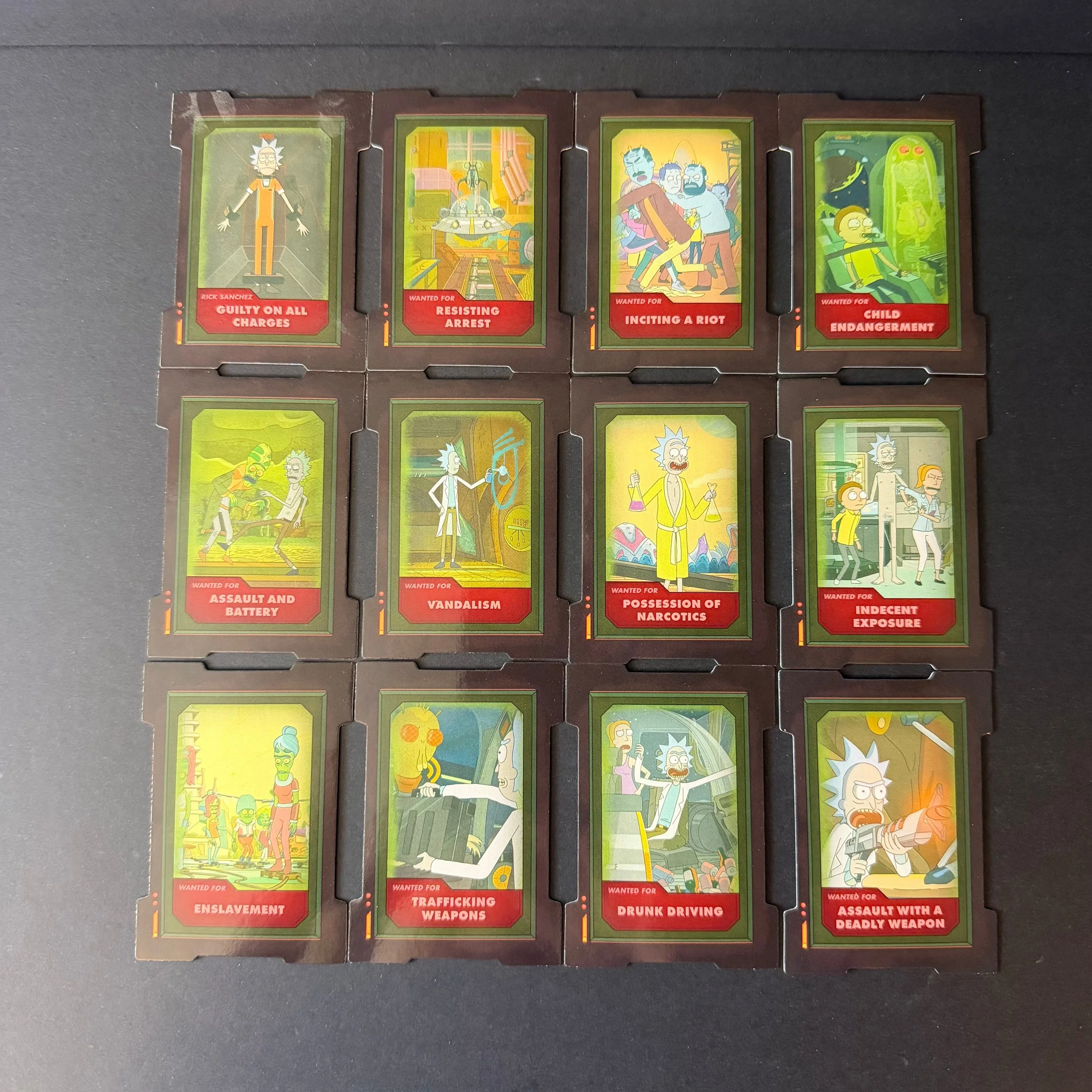 RICK AND MORTY SEASON 2 CRIMES OF SANCHEZ 12 CARD SET 2019