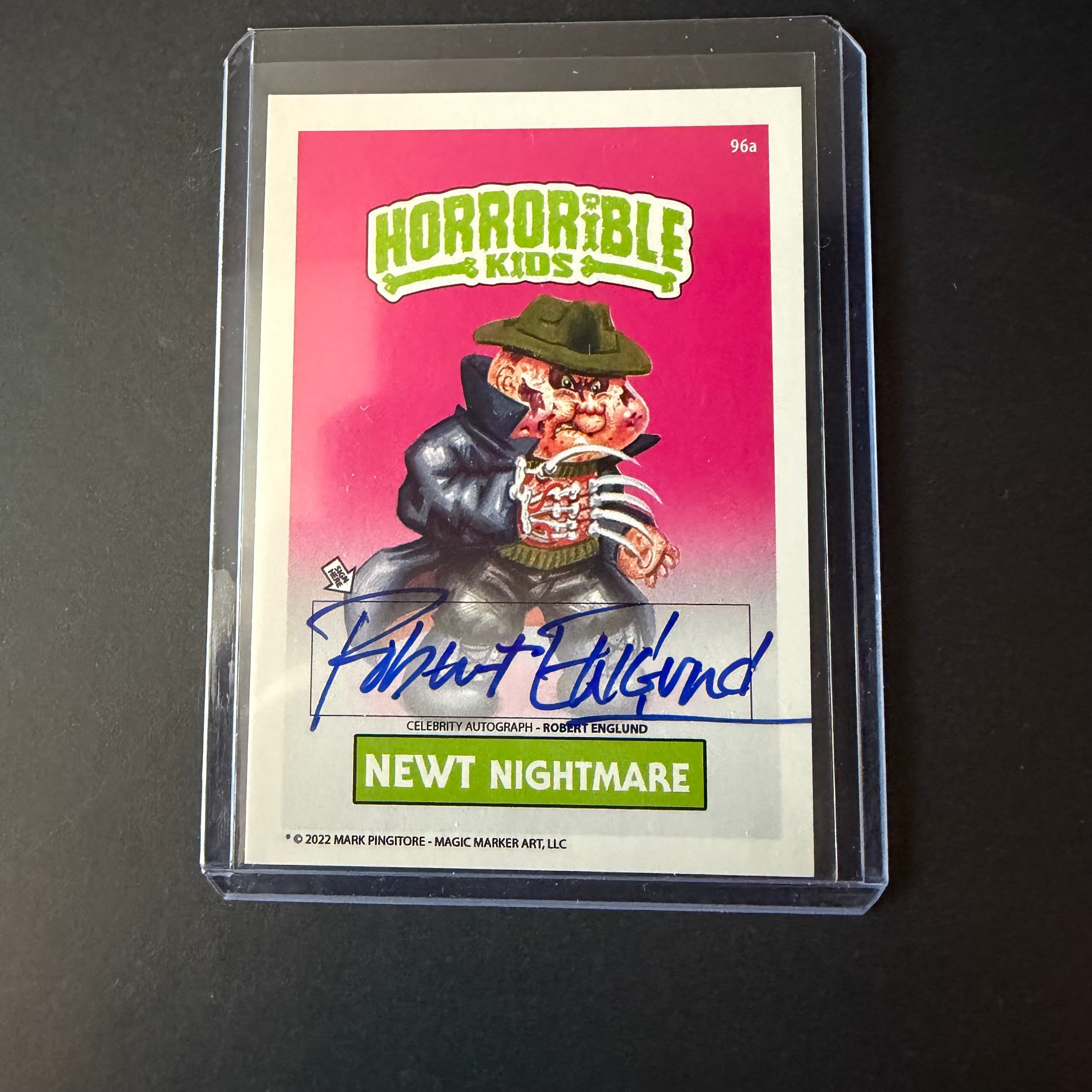 Horrible Kids Newt Nightmare Autographed Card – Robert Englund 16/25 (2022)