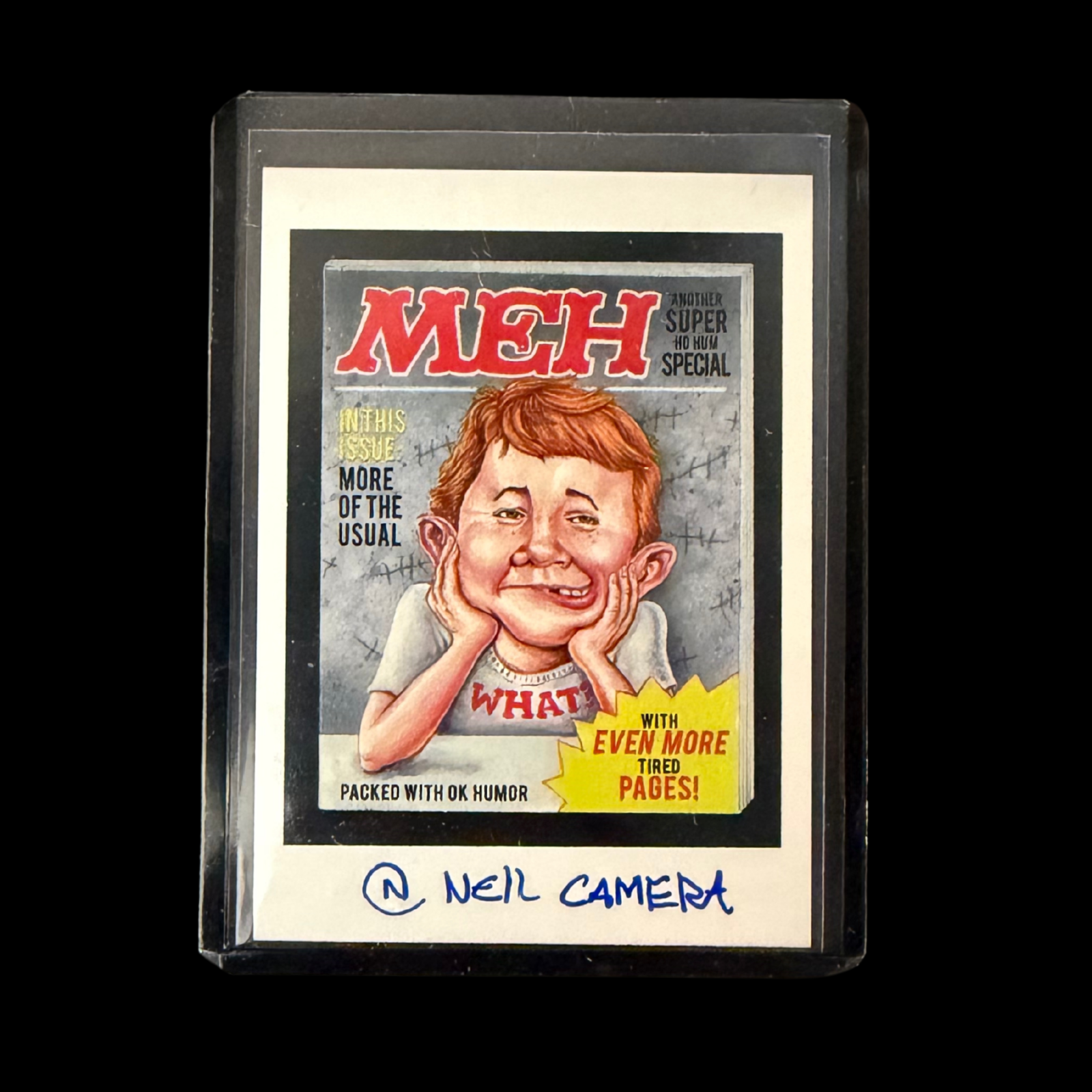 WACKY PACKAGES NYCC EXCLUSIVE NEIL CAMERA AUTOGRAPH CARD 2022