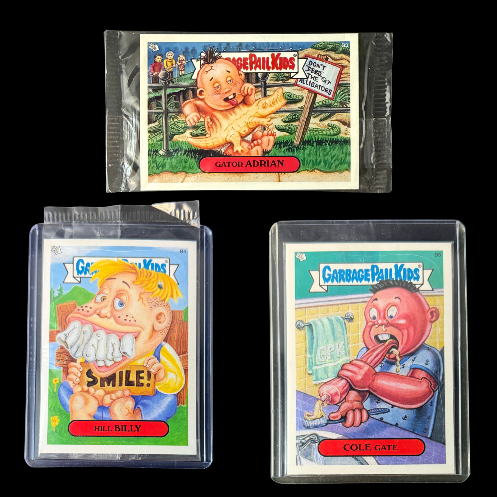 GARBAGE PAIL KIDS ALL NEW SERIES 3 BONUS CARD SET B3, B4, B5