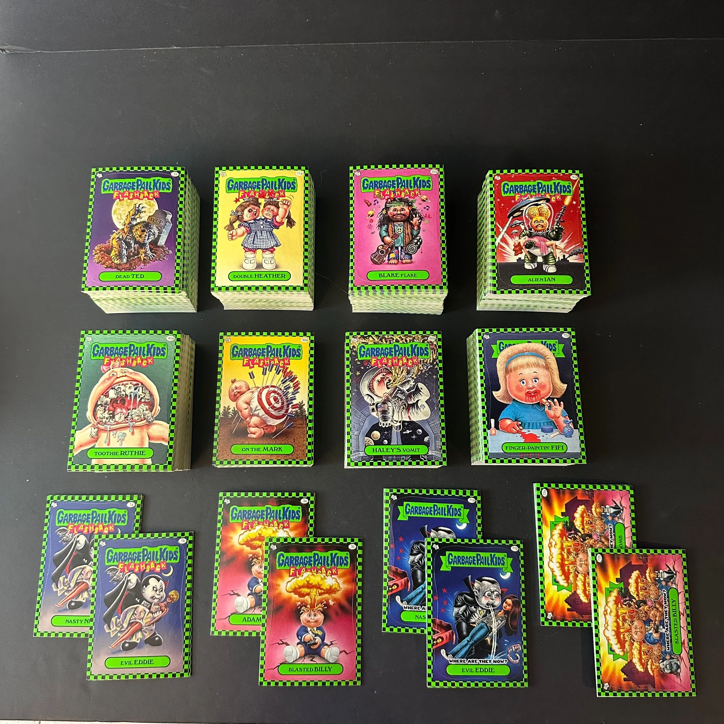 Flashback Series 1 Green Singles Lot of 879 - 2010