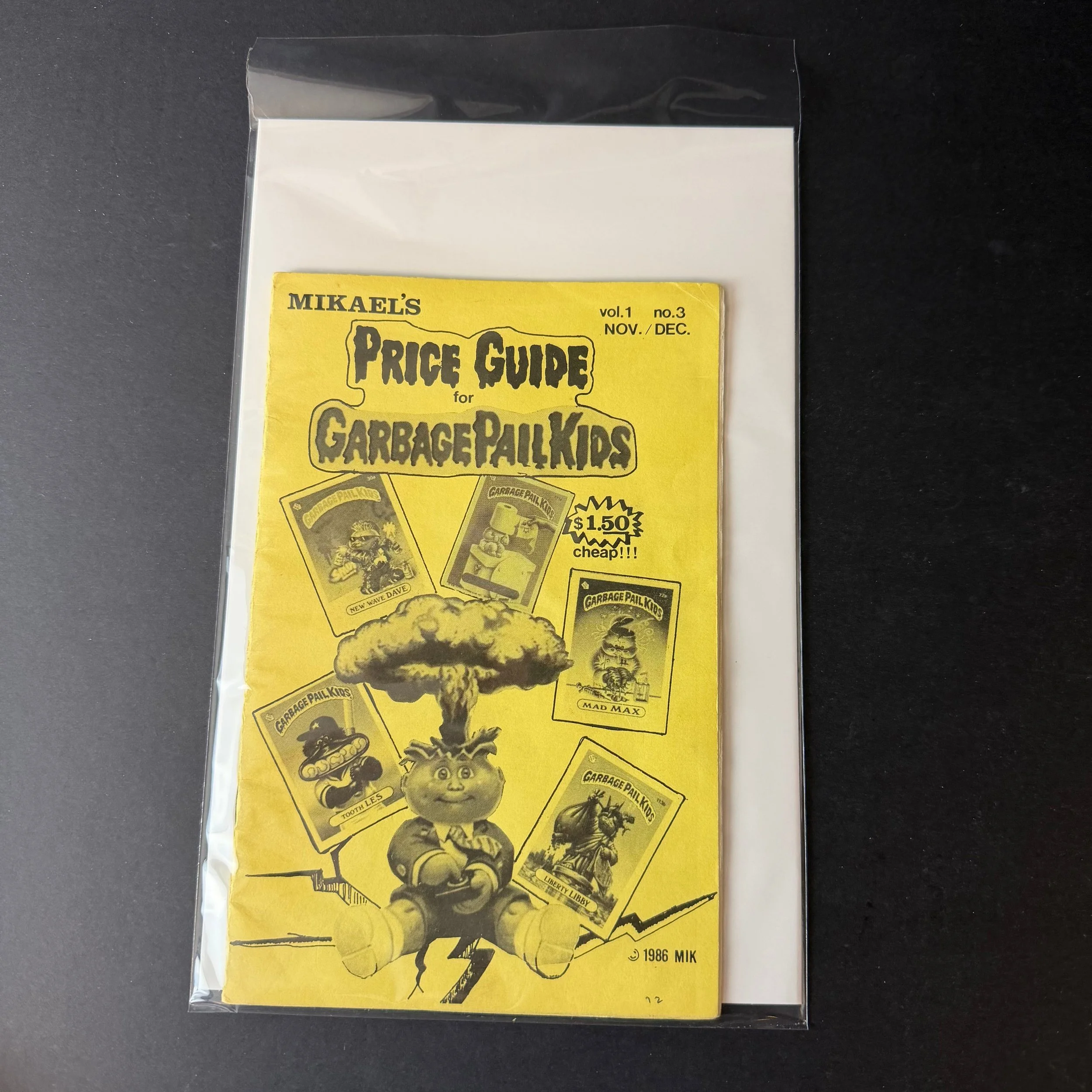 Garbage Pail Kids Mikael’s Price Guide Vol. 1 No. 3 (Nov/Dec 1986)