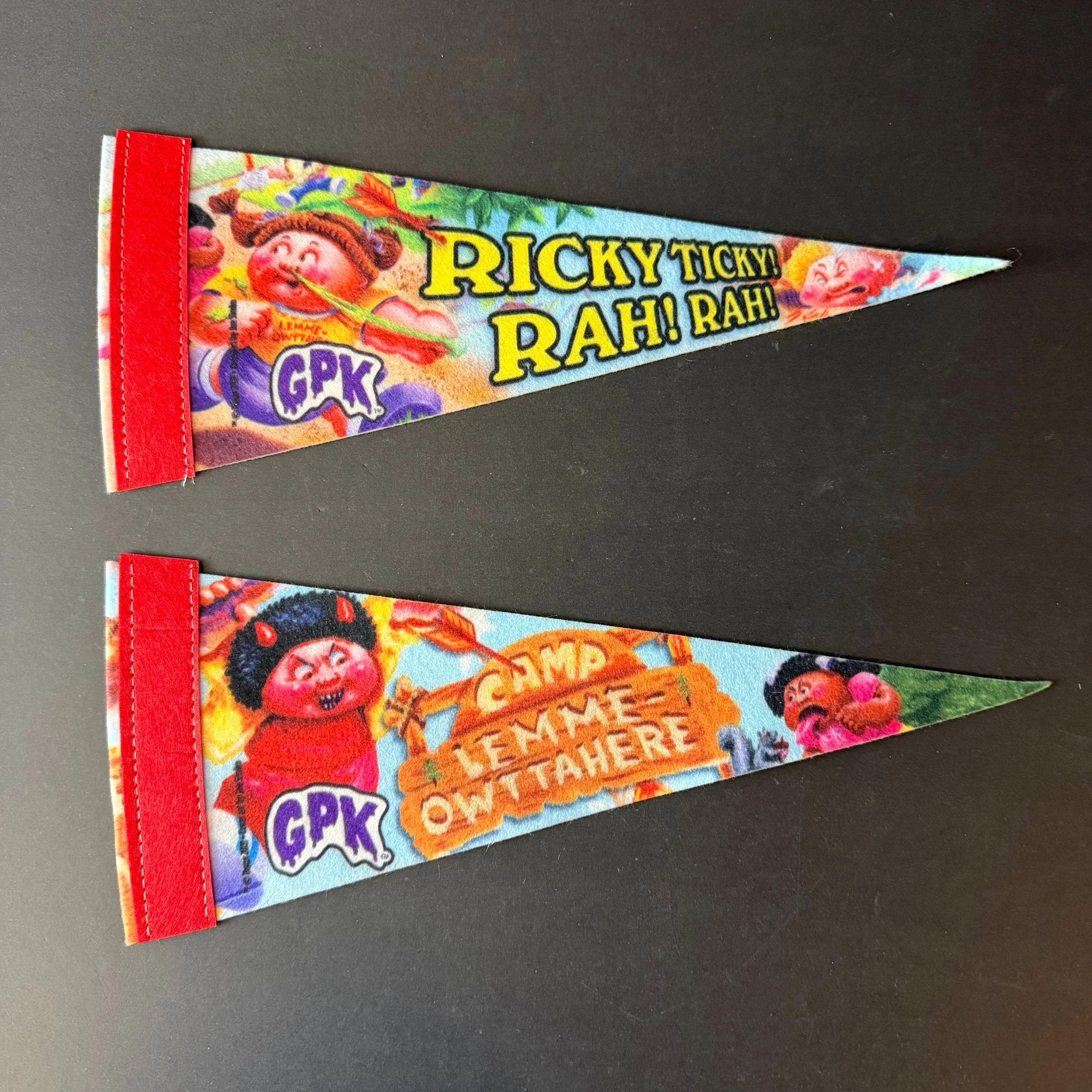 Garbage Pail Kids Pendant Flag Lot of 2 – Joe Simko Camp Daze