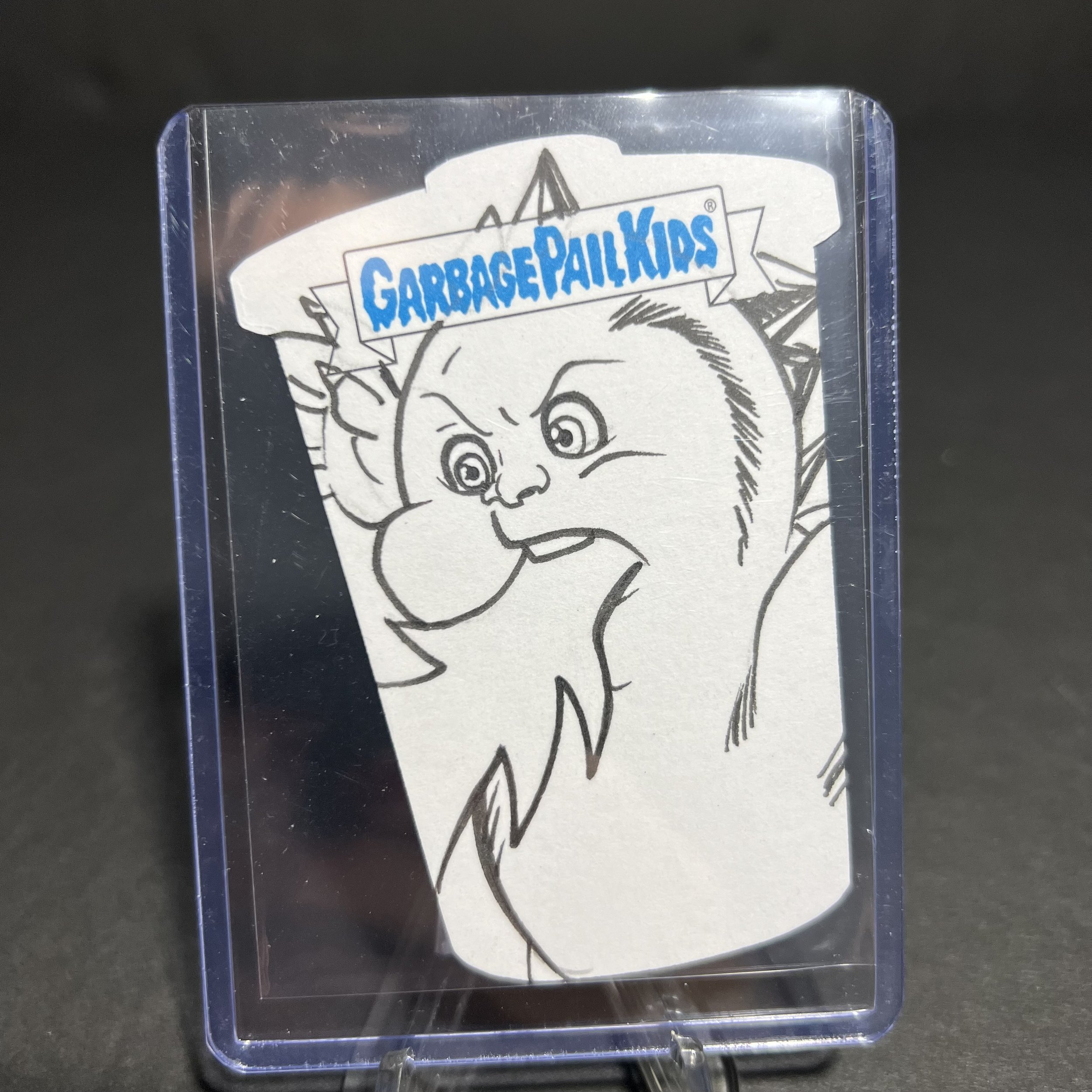 FRYIN RYAN TRASH CAN SKETCH CARD RAM GO ON VACATION