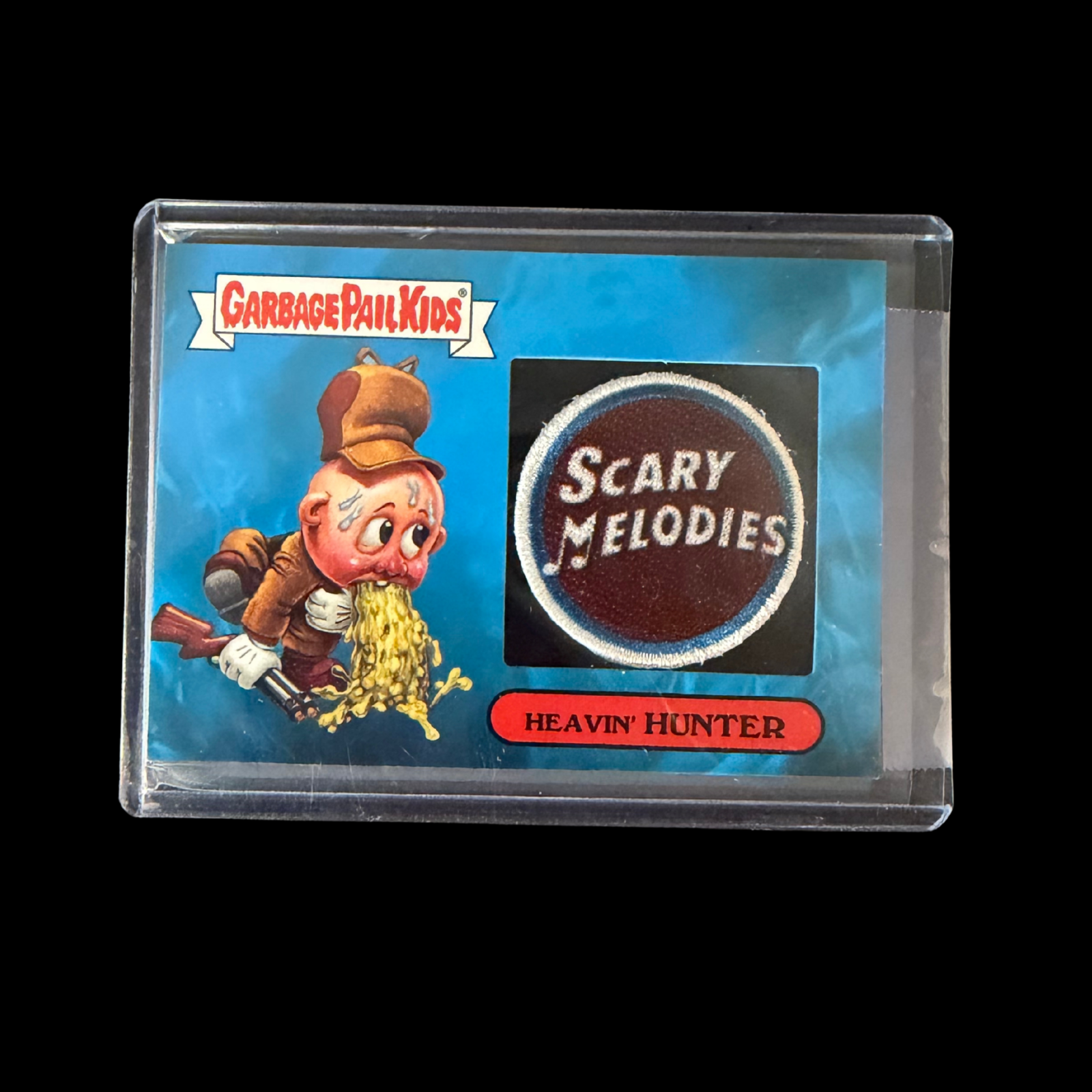 2016 GARBAGE PAIL KIDS PRIME SLIME PATCH CARD HEAVIN’ HUNTER #9