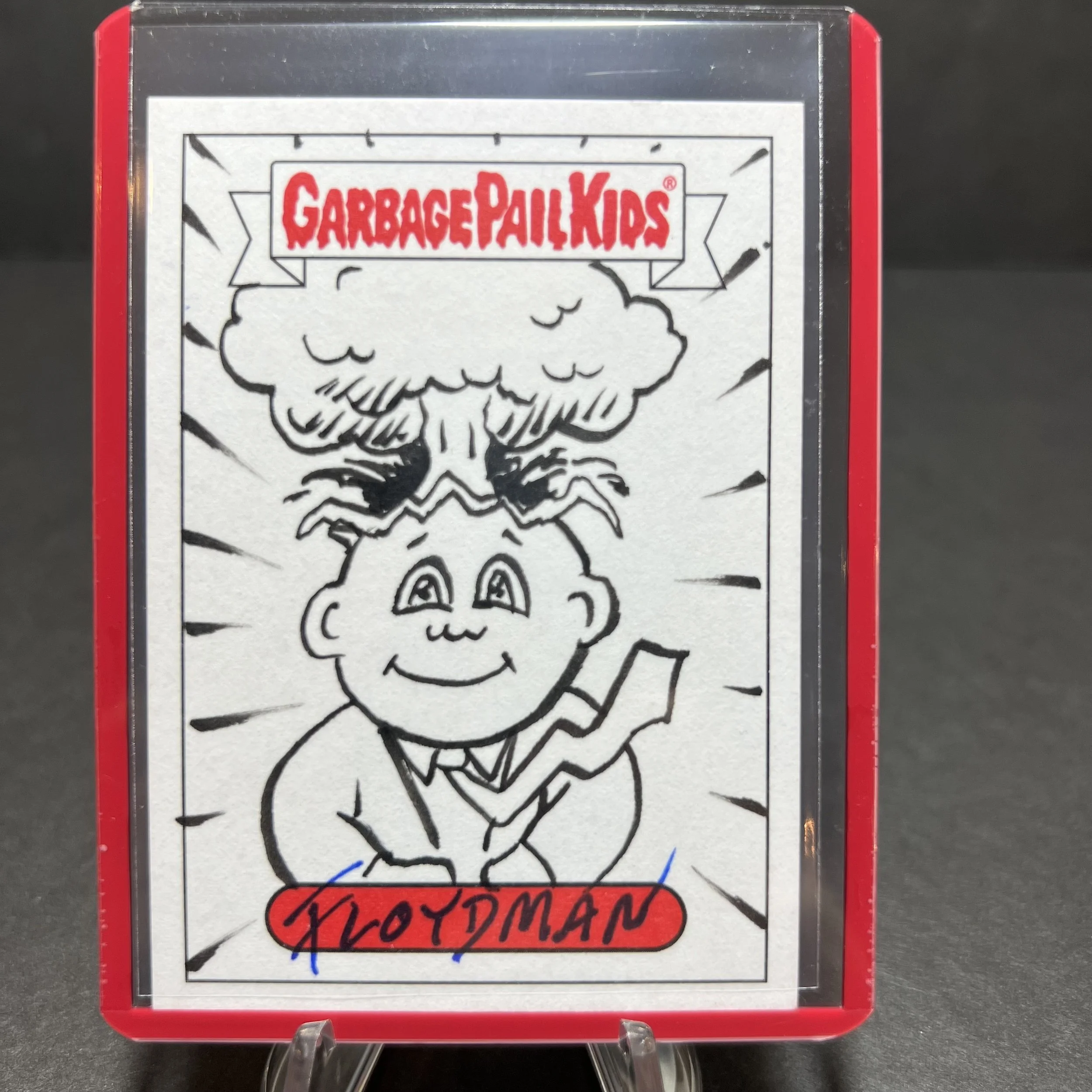 GARBAGE PAIL KIDS ADAM BOMB SKETCH CARD FLOYDMAN GPK X NYC TAKEOVER 2019
