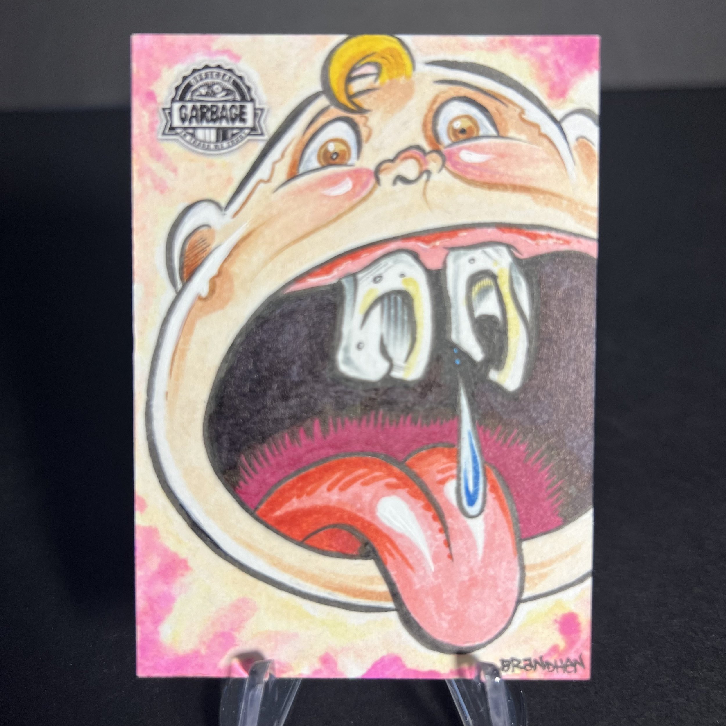 GARBAGE PAIL KIDS JUNKFOOD JOHN SKETCH CARD BRANDHEN KRASHERS 2021