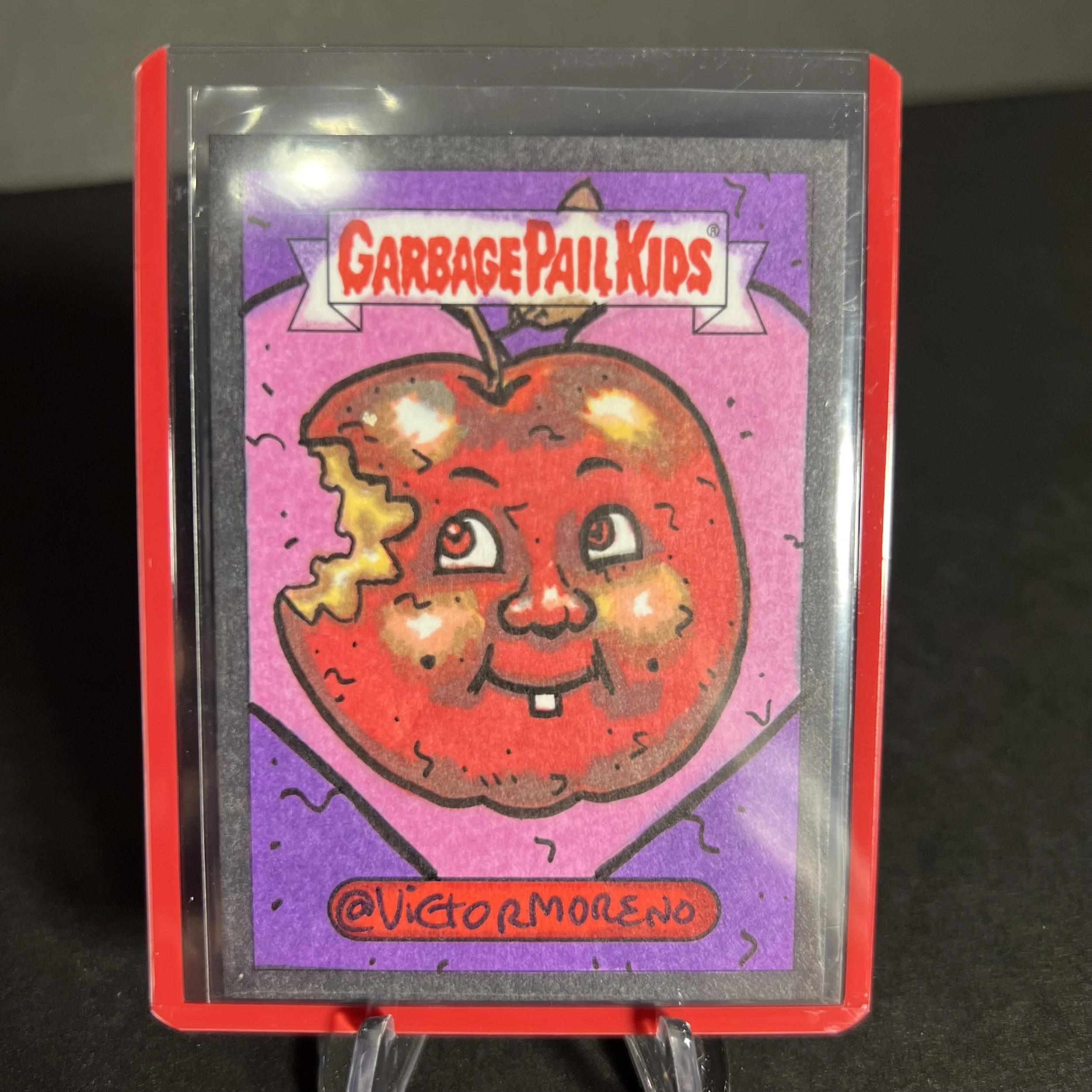 GARBAGE PAIL KIDS APPLE CORY SKETCH CARD VICTOR MORENO DISGUSTING DATING 2022