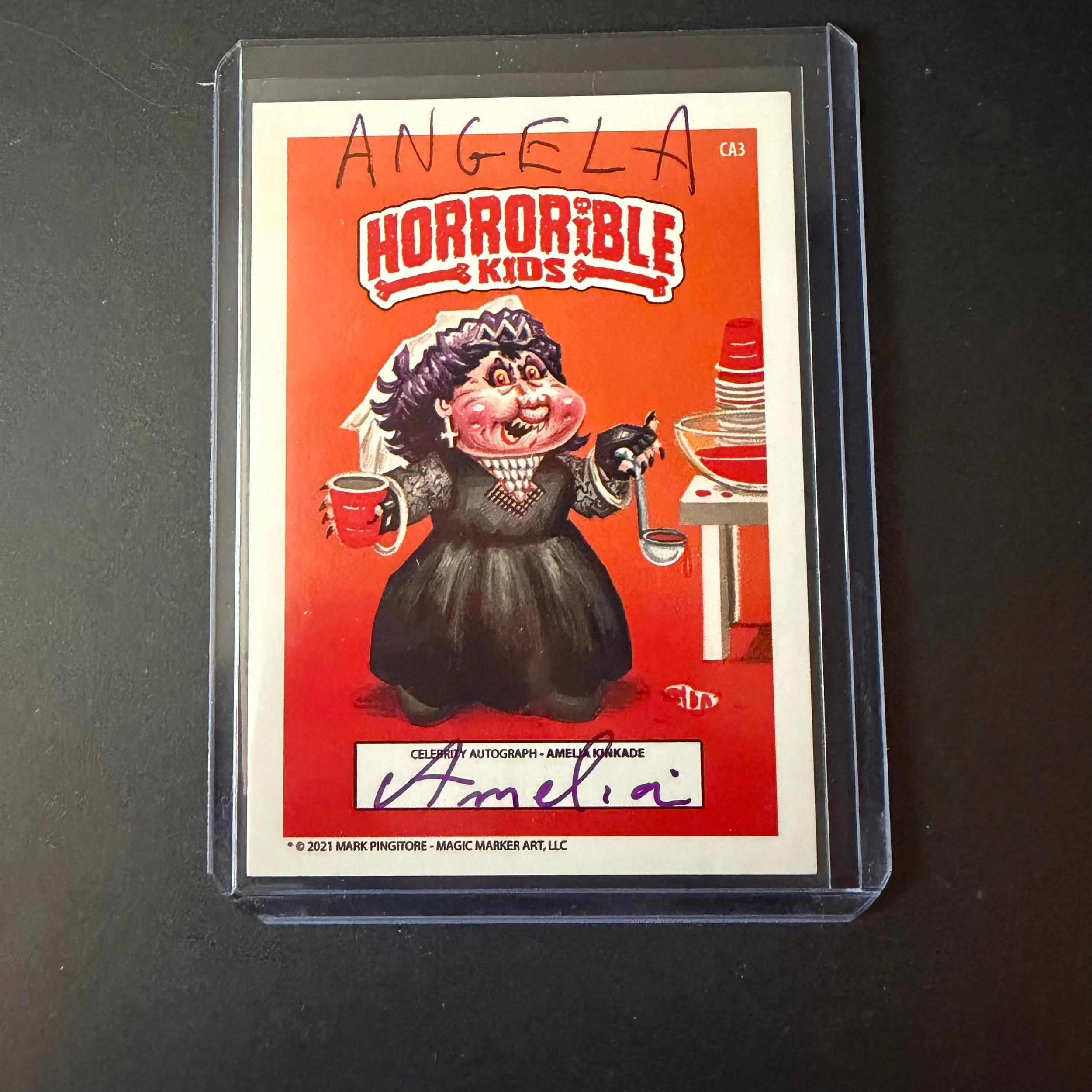 Horrible Kids Series 6 Autographed Card – Amelia Kinkade CA3 22/25 (2021)