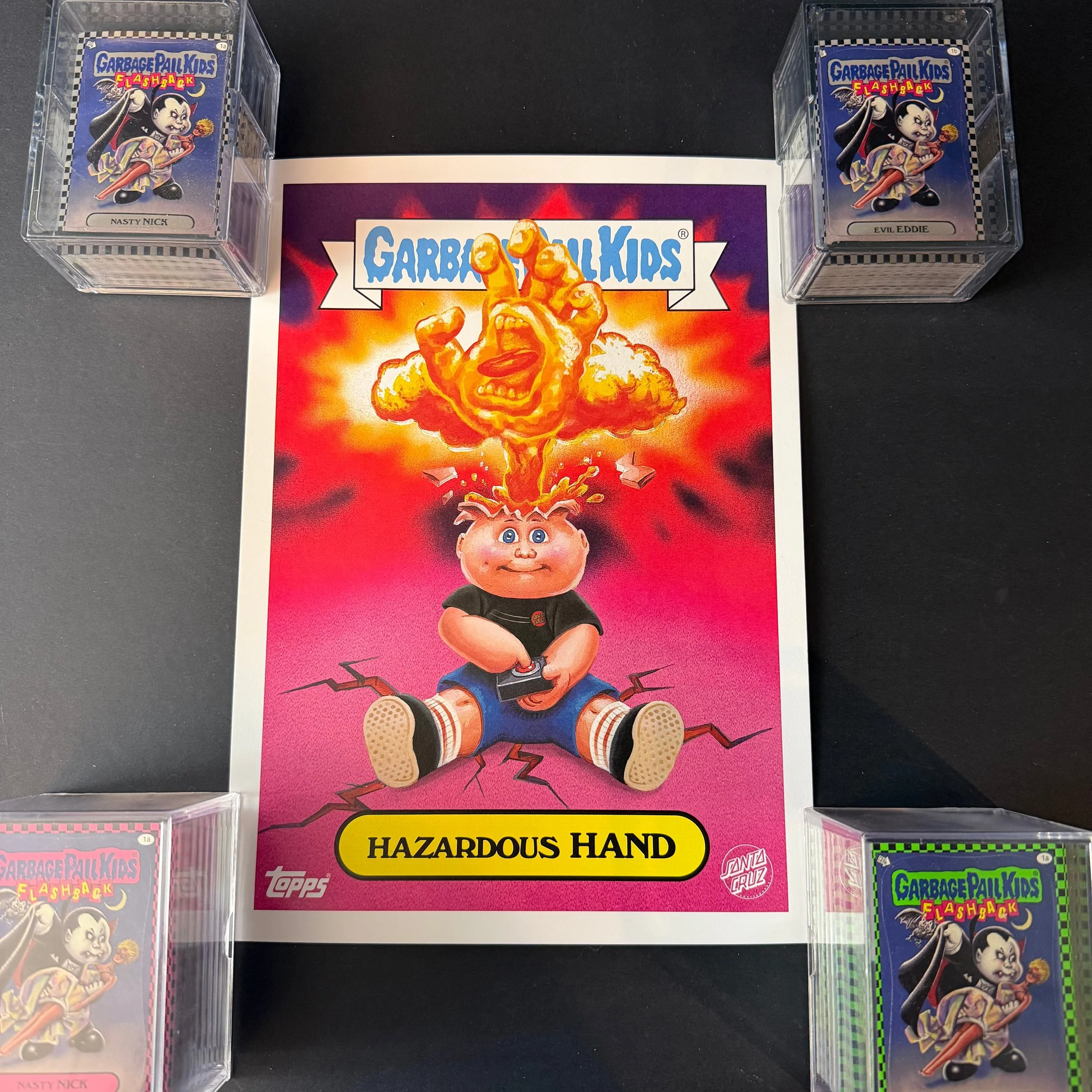 Garbage Pail Kids Hazardous Hand Adam Bomb Santa Cruz Promo Poster 12" x 8.75"