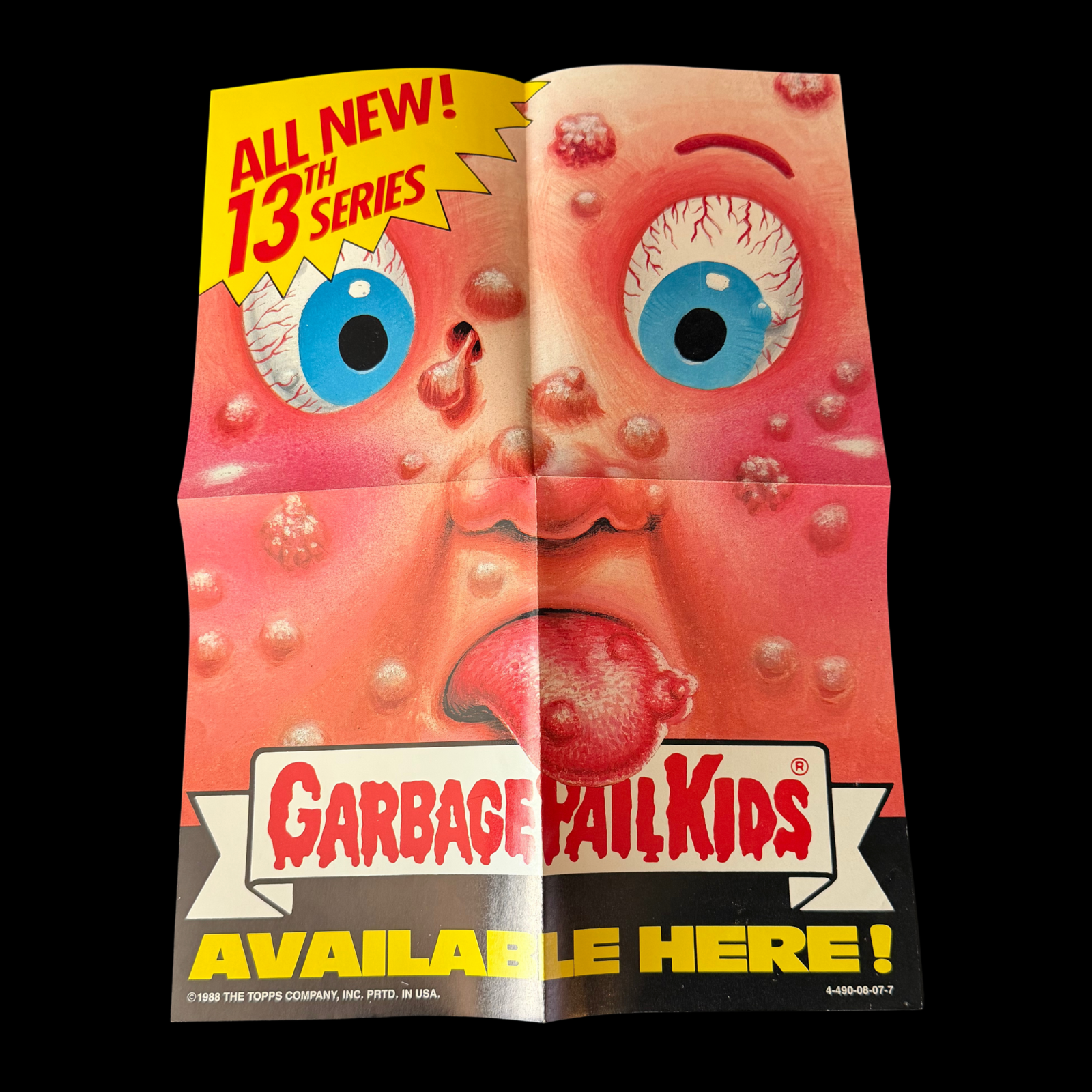 1988 GARBAGE PAIL KIDS 13TH SERIES ORIGINAL POSTER TOPPS