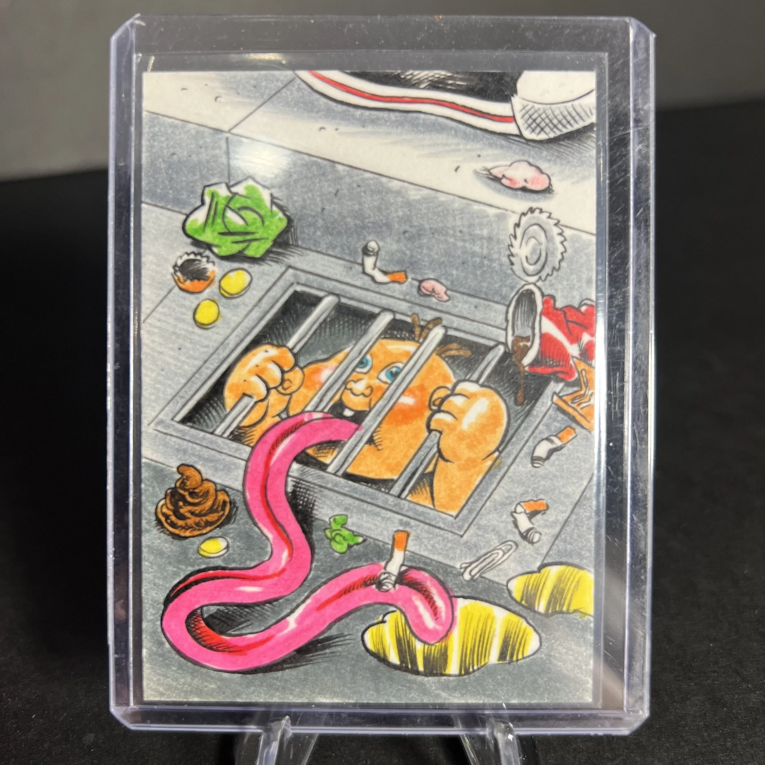 GARBAGE PAIL KIDS SIS POOL ARTIST SKETCH CARD BRENT ENGSTROM ART