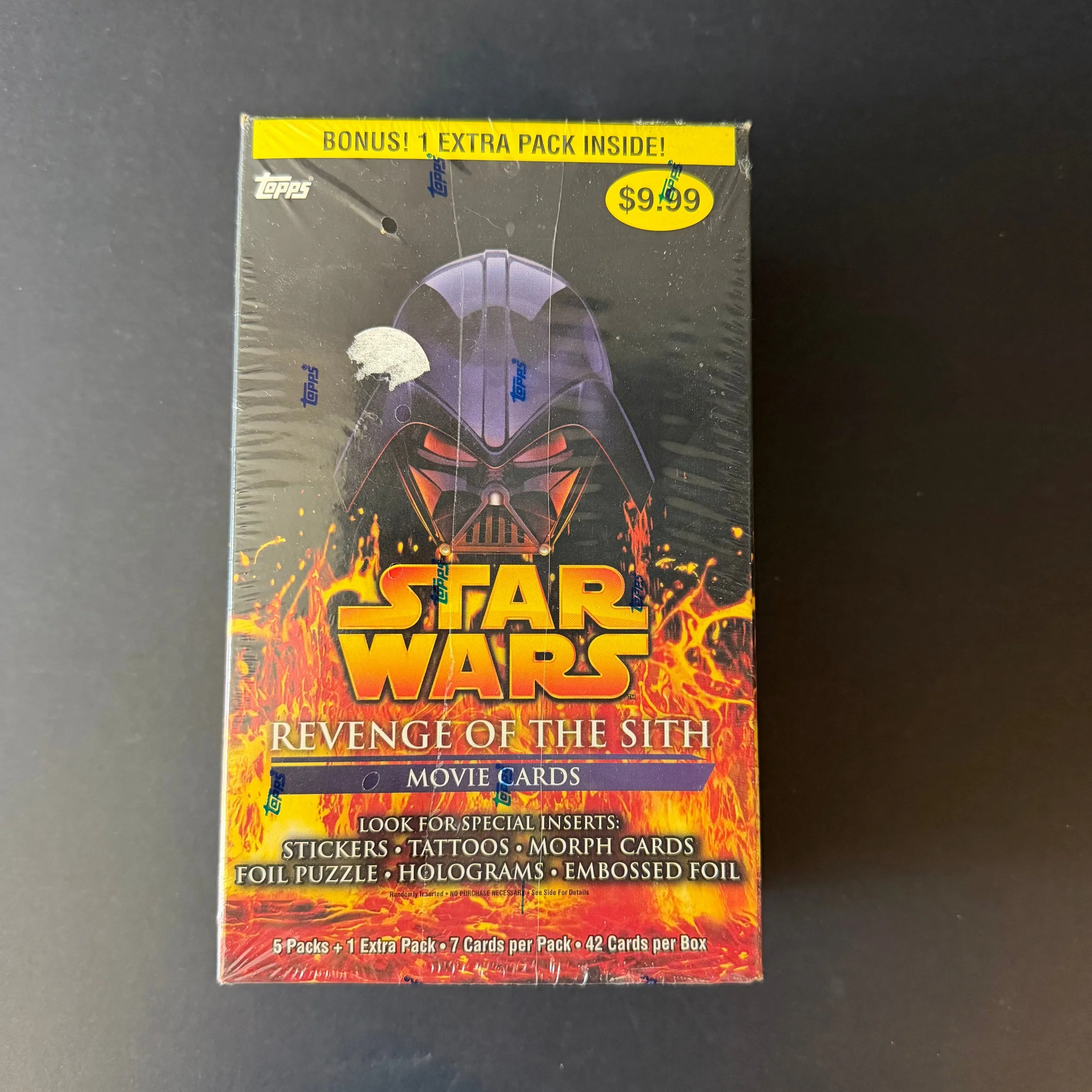 Star Wars Revenge of the Sith Movie Cards Sealed Box 2005 Topps 42 Cards