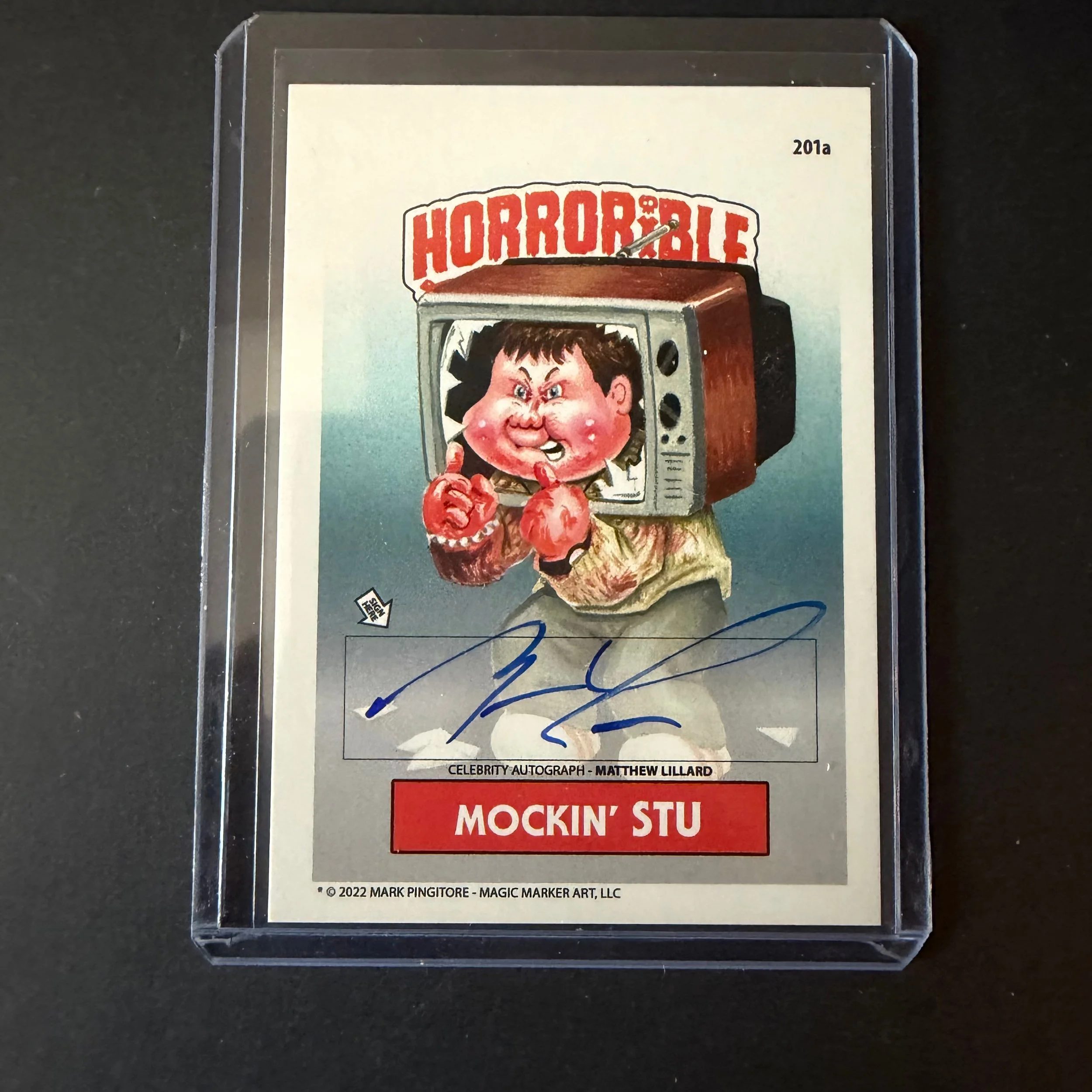 Horrible Kids Mockin' Stu Autographed Card – Matthew Lillard 17/100 (2022)
