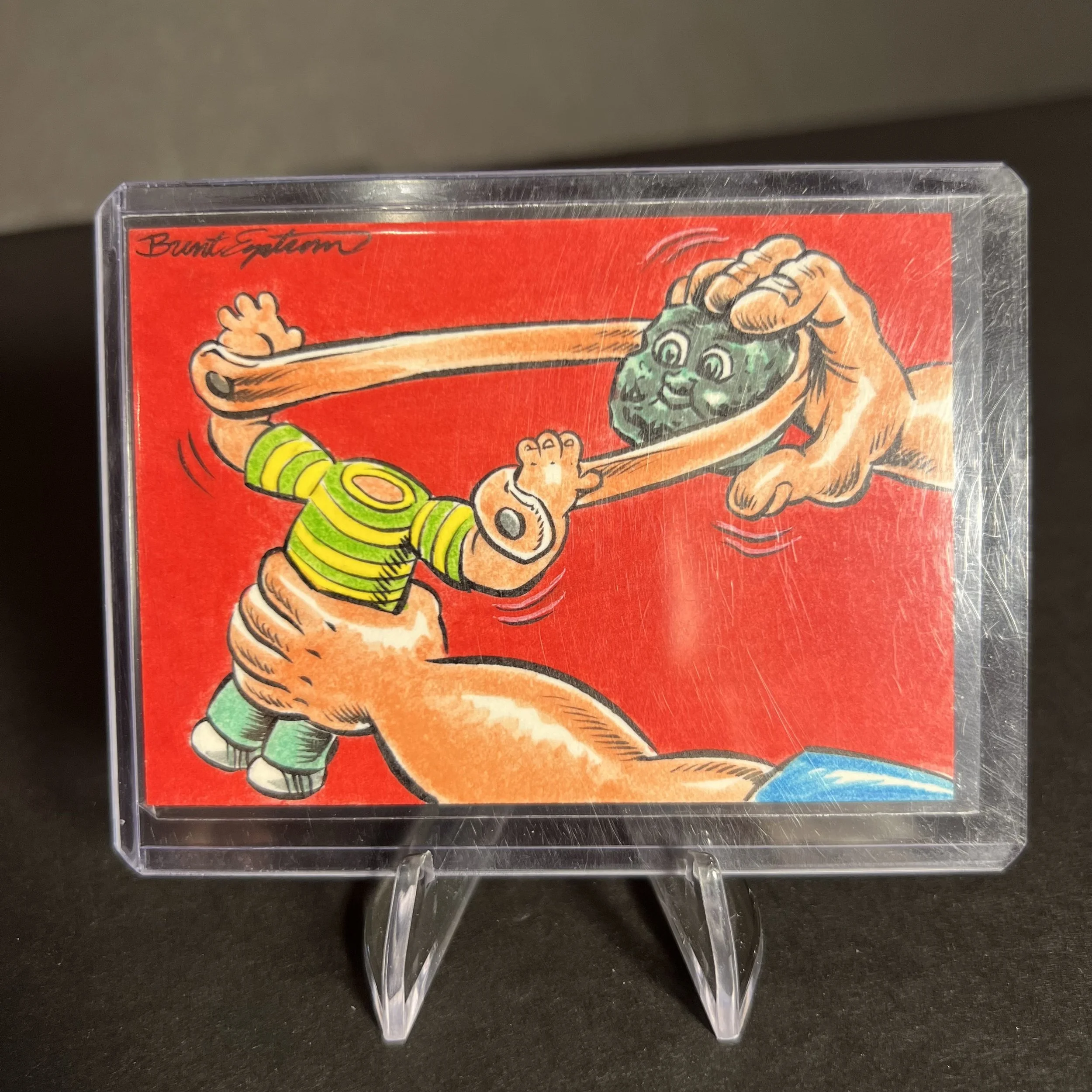 GARBAGE PAIL KIDS SLING SCOTT ARTIST SKETCH CARD BRENT ENGSTROM ART