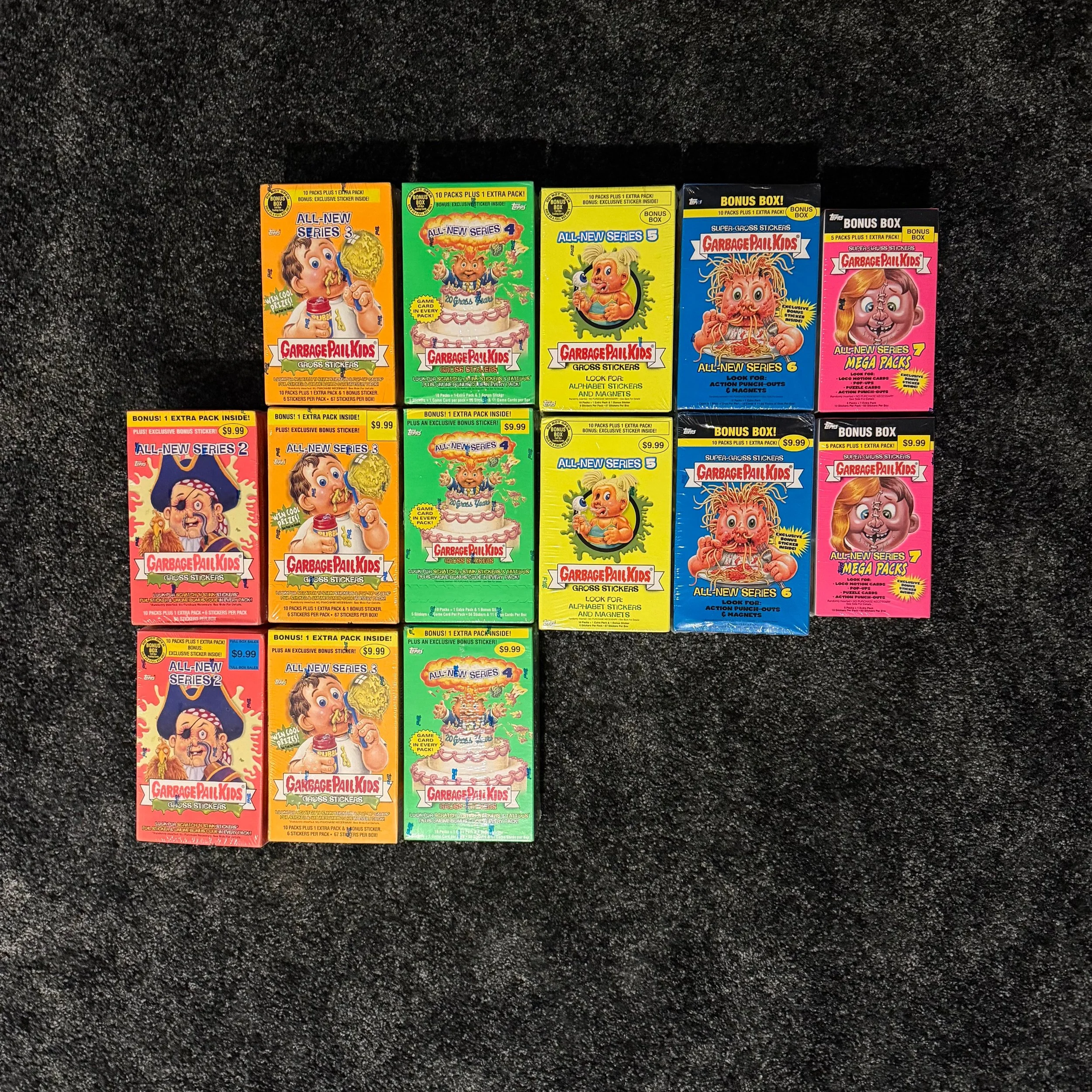 Garbage Pail Kids ALL NEW SEIRES BONUS BOX MASTER LOT – 14 Sealed Boxes