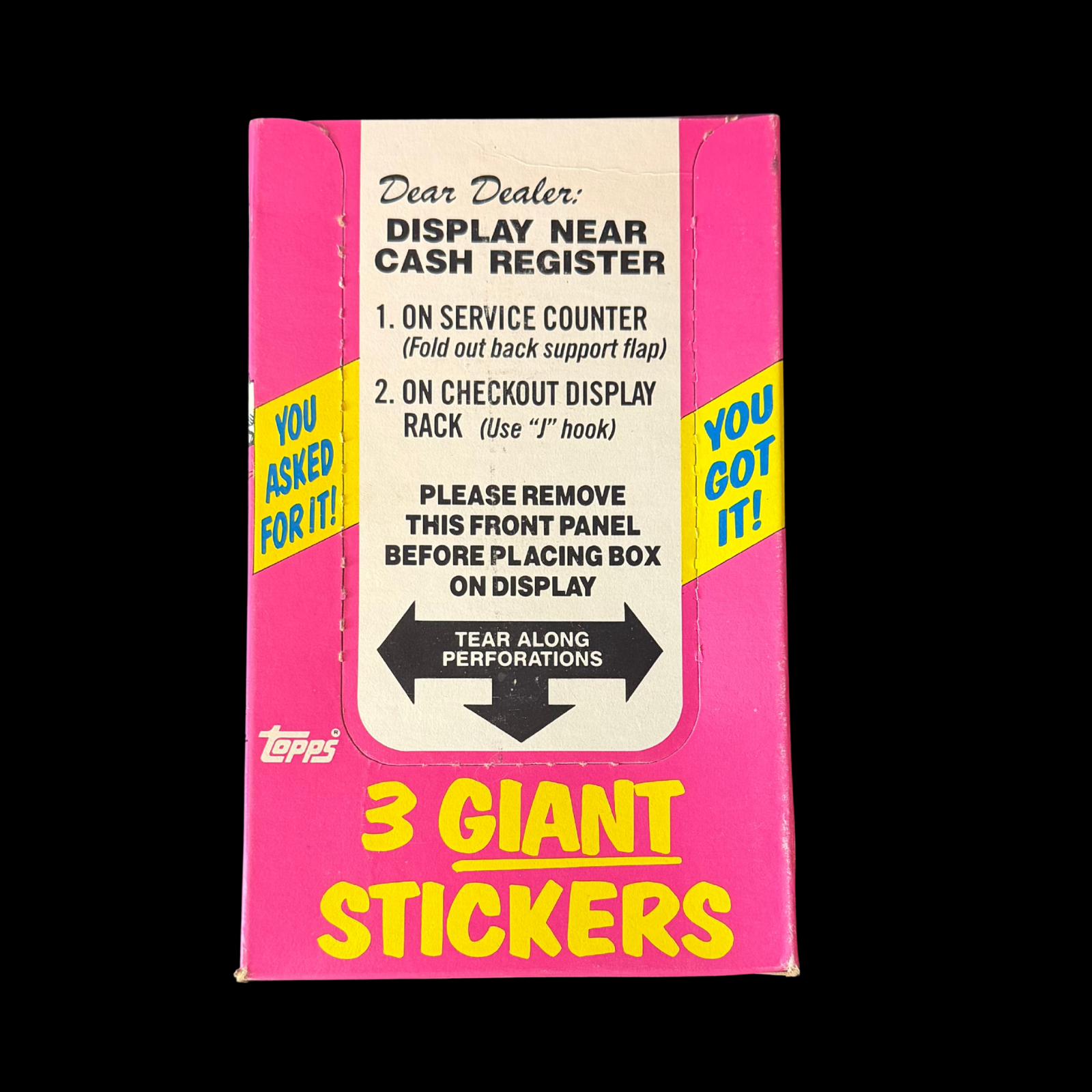 GARBAGE PAIL KIDS ORIGINAL SERIES 1 GIANT STICKERS BOX 36 PACKS