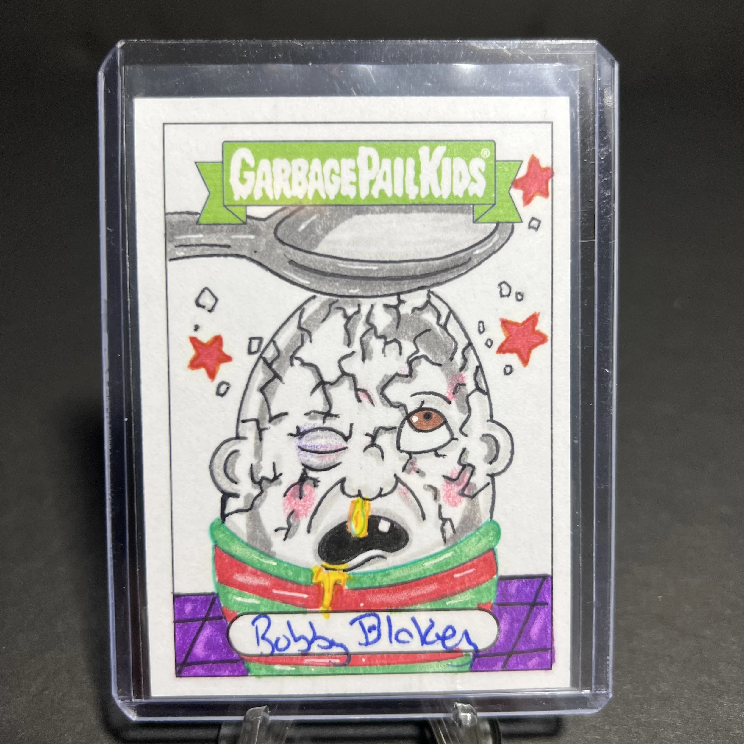 CRACKED JACK SKETCH CARD BY BOBBY BLAKEY 35TH ANNIVERSARY
