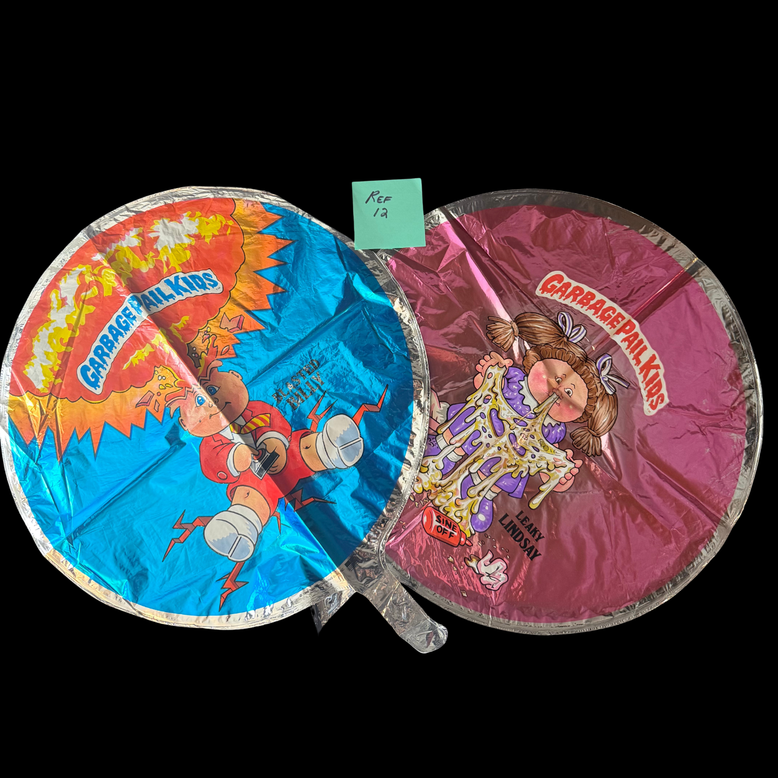GARBAGE PAIL KIDS 1986 PUFF-A-LOONS MYLAR BALLOONS BLASTED BILLY LEAKY LINDSAY