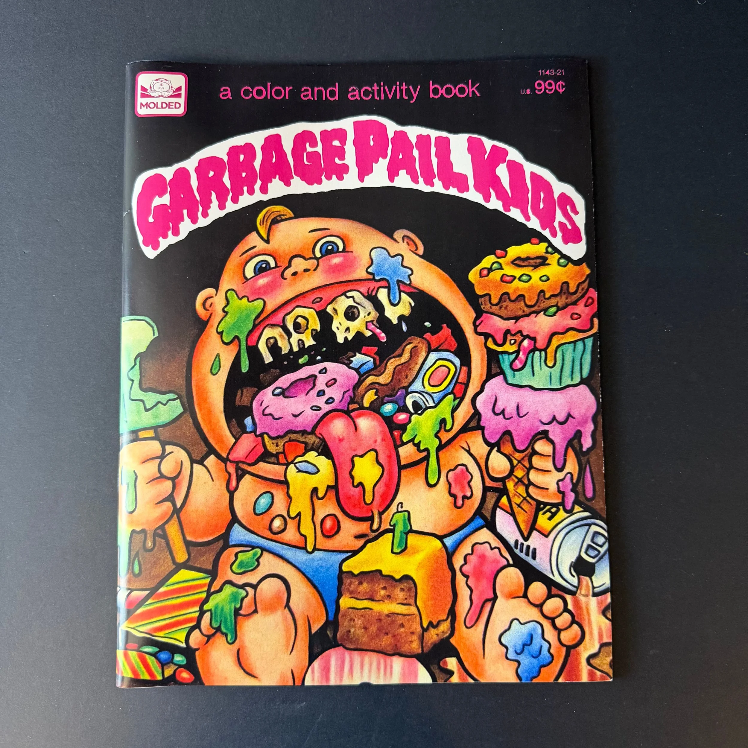 Garbage Pail Kids Coloring & Activity Book – Steve Potter Signed #35/100 (Unused)