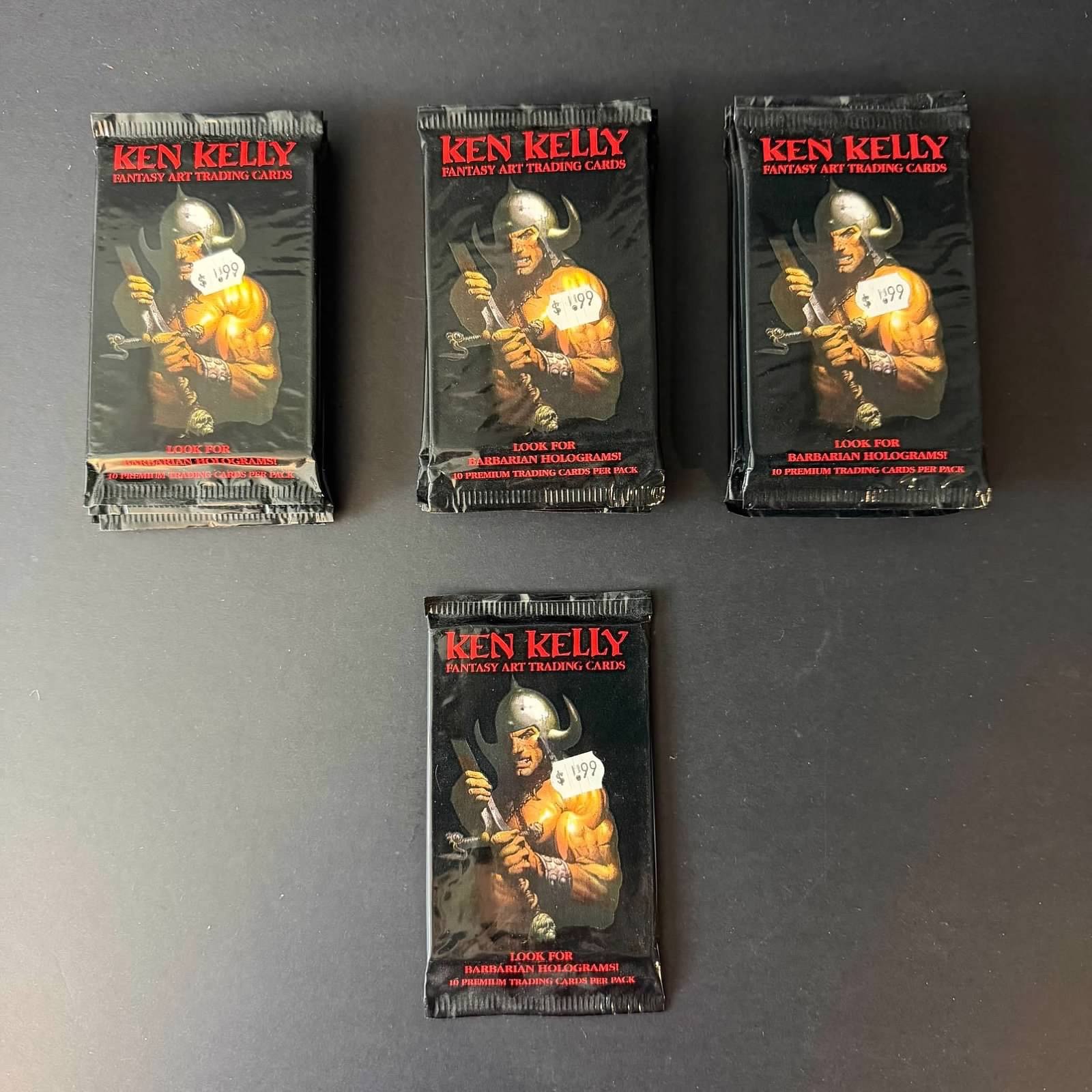 KEN KELLY Fantasy Art Trading Card Lot of 15 Vintage Fantasy Cards