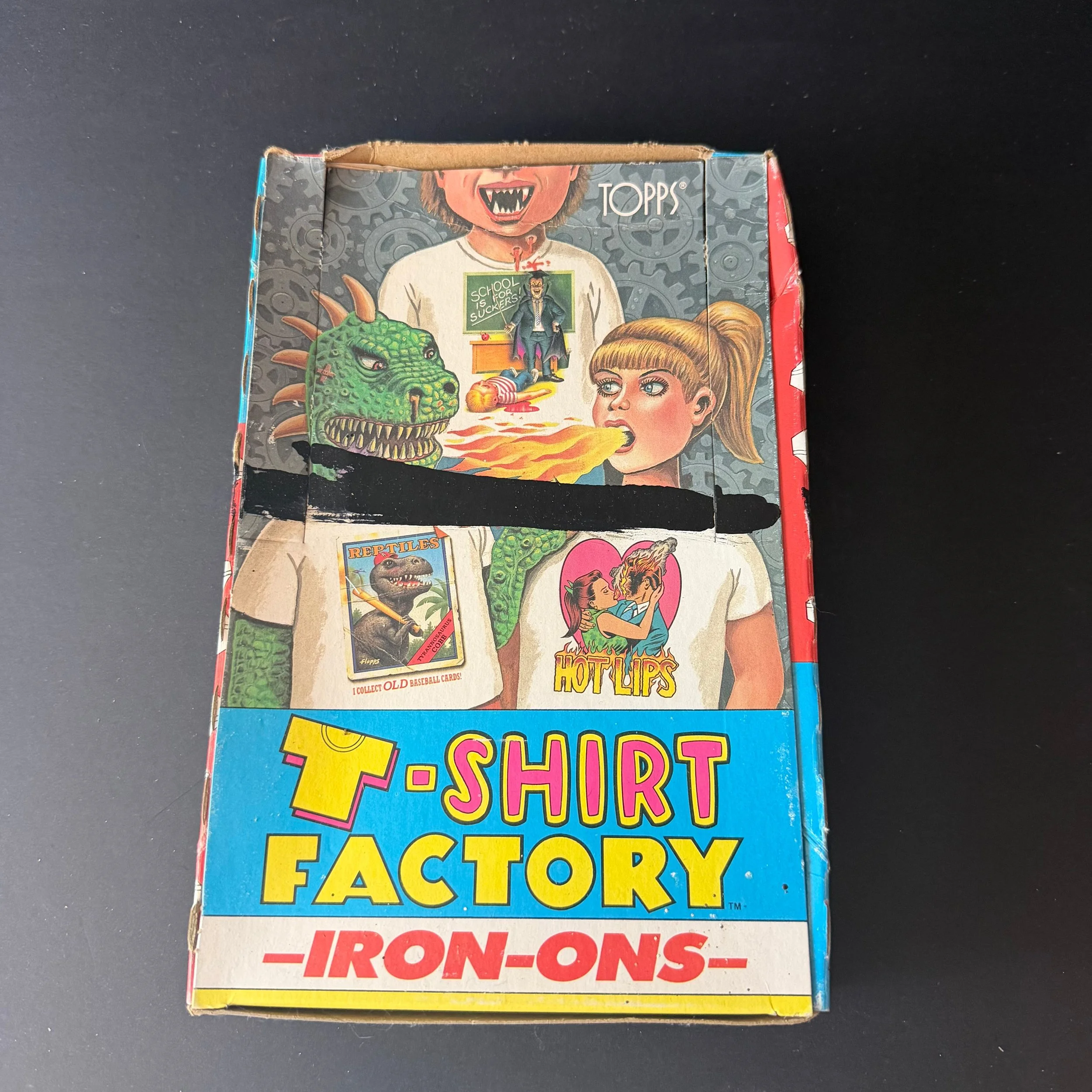 T-Shirt Factory Iron-Ons Box 1988 Topps 36 Packs Unsealed Vintage