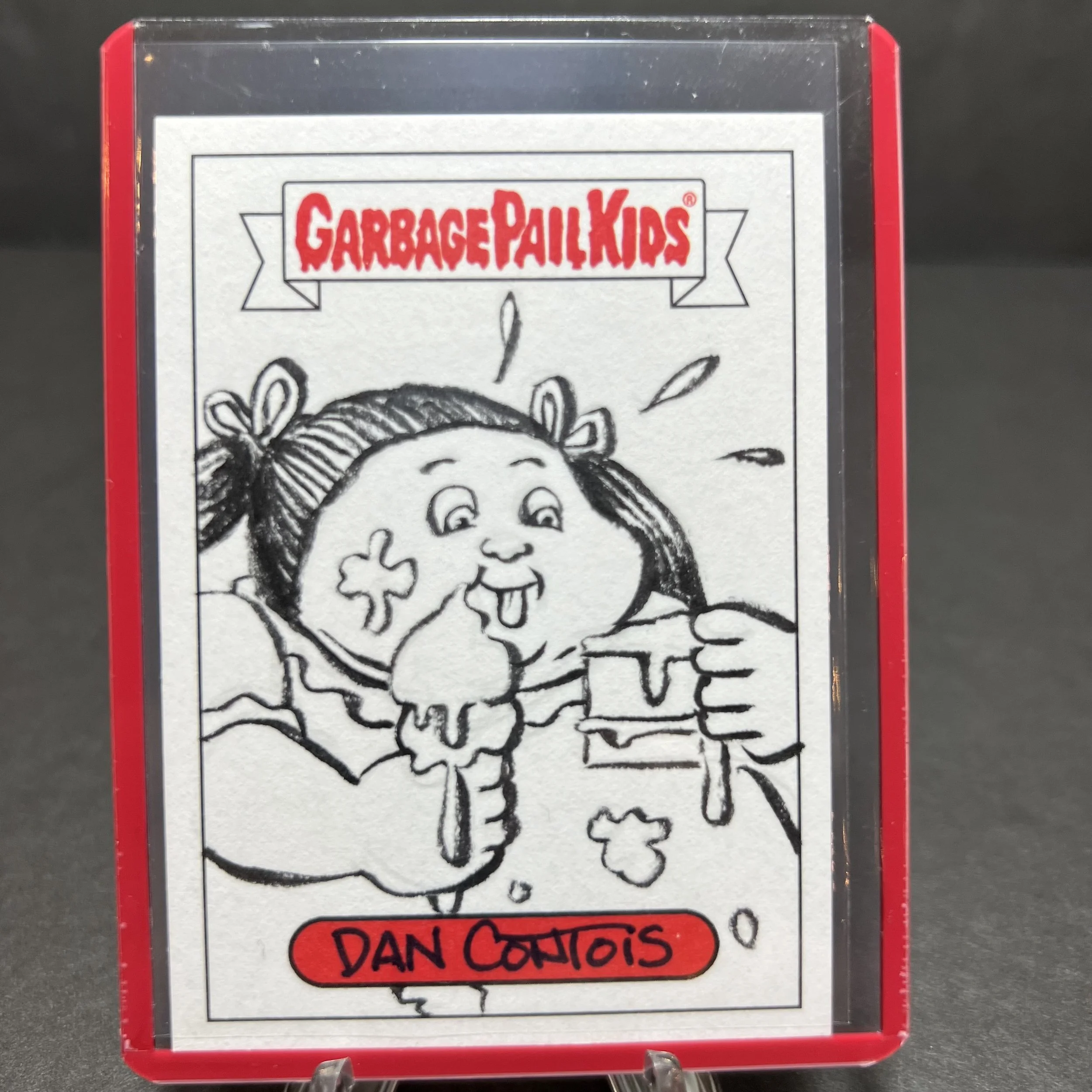 GARBAGE PAIL KIDS LARGE MARGE SKETCH CARD DAN CONTOIS GPK X NYC TAKEOVER 2019