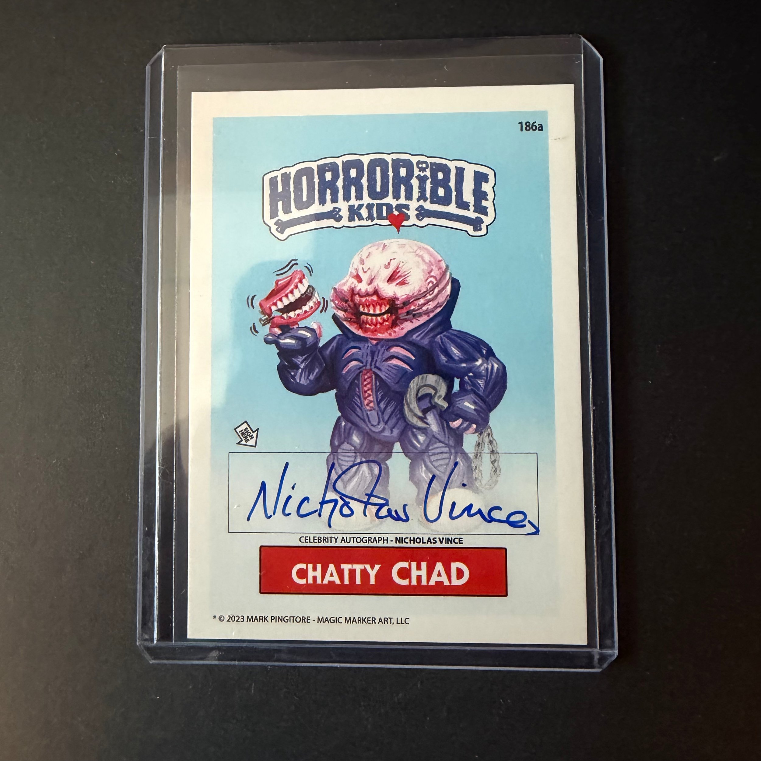 Horrible Kids Chatty Chad Autographed Card – Nicholas Vince 12/50 (2023)