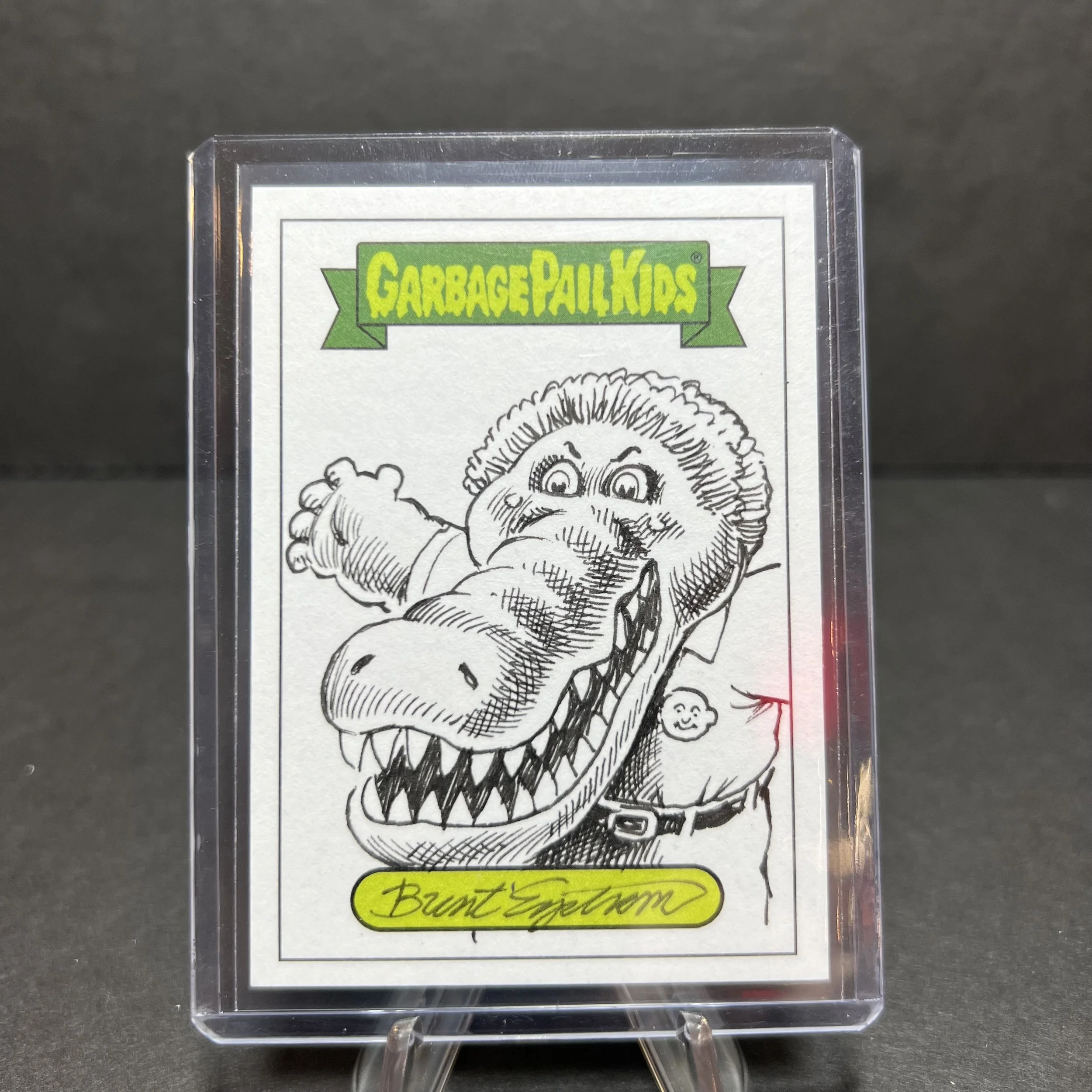 GARBAGE PAIL KIDS ALI GATOR SKETCH CARD BRENT ENGSTROM SCRATCH N STINK 2019