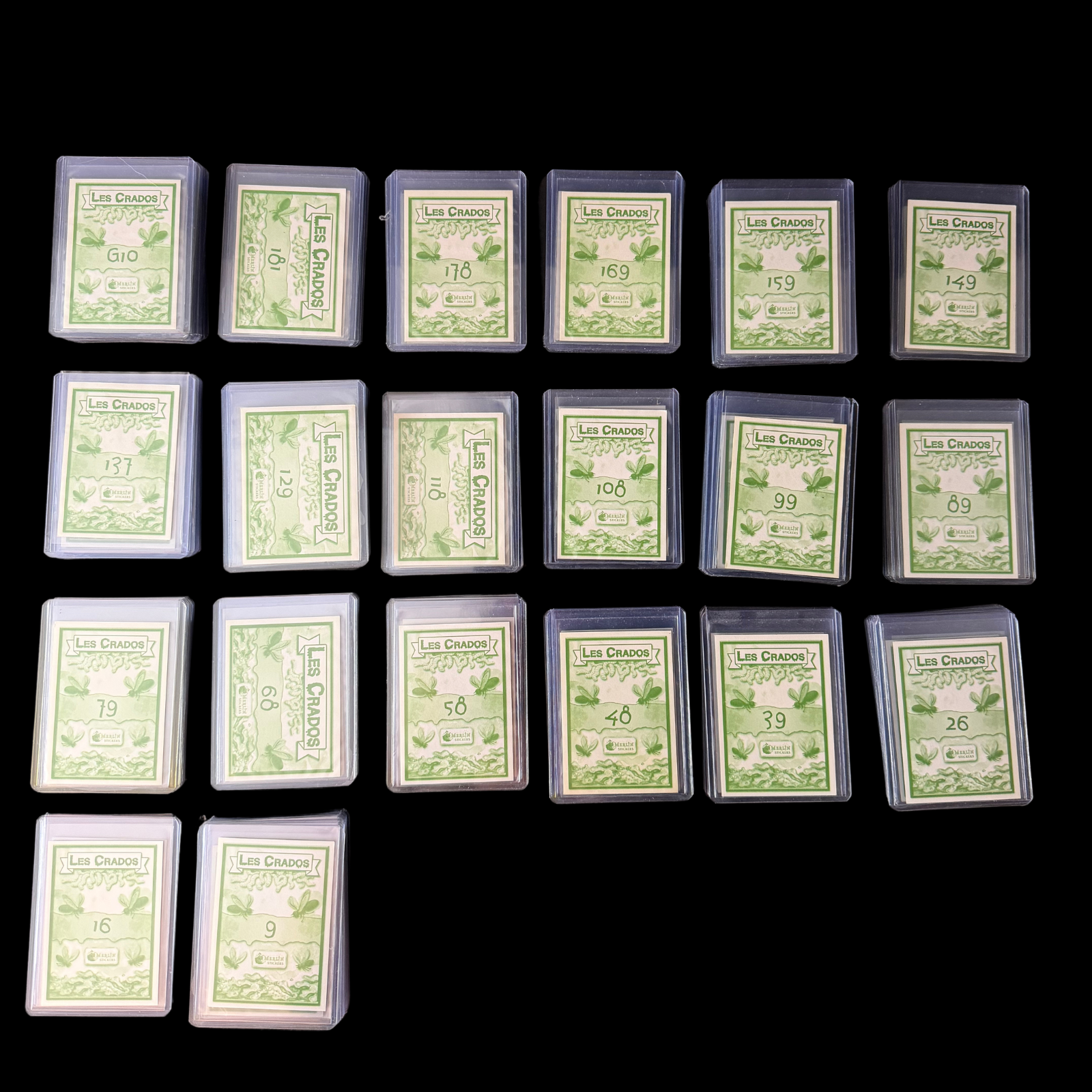 2004 GARBAGE PAIL KIDS FRANCE LES CRADOS SERIES 3 LOT OF 168