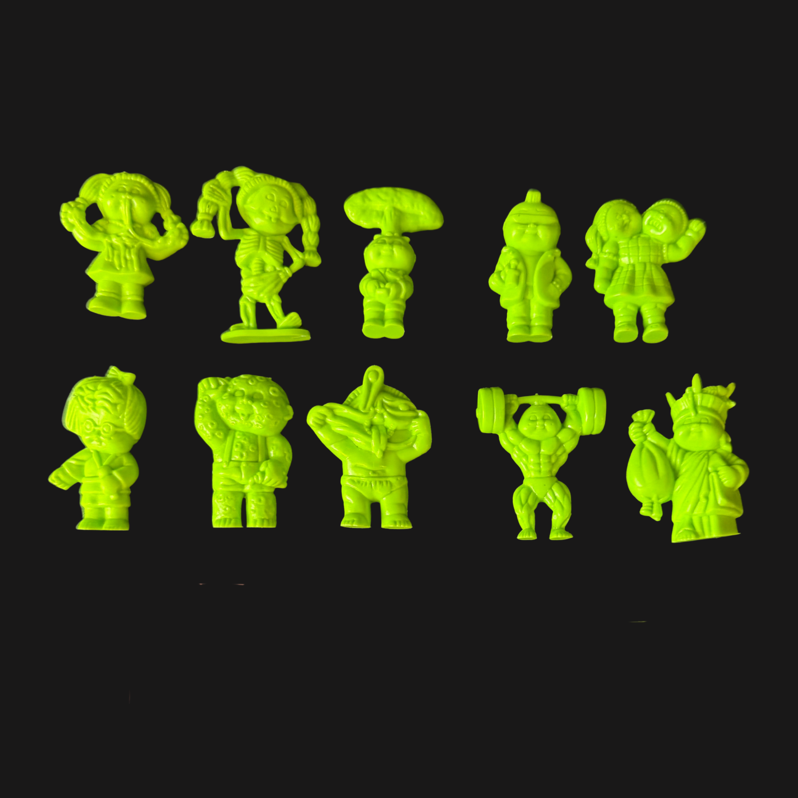 GARBAGE PAIL KIDS CHEAP TOYS LIME GREEN SET VINTAGE