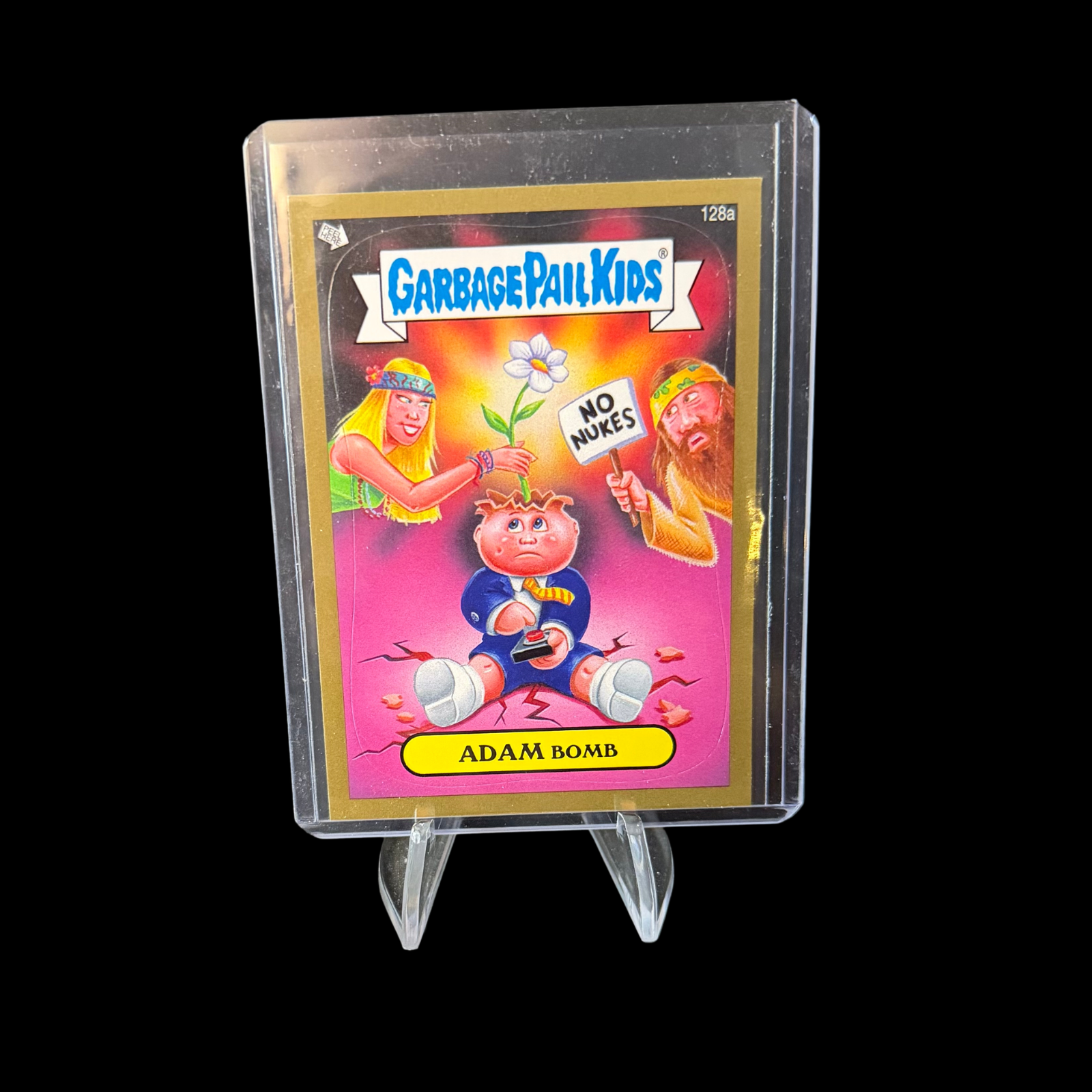 2013 GARBAGE PAIL KIDS BRAND NEW SERIES 2 ADAM BOMB 128A GOLD PARALLEL CARD