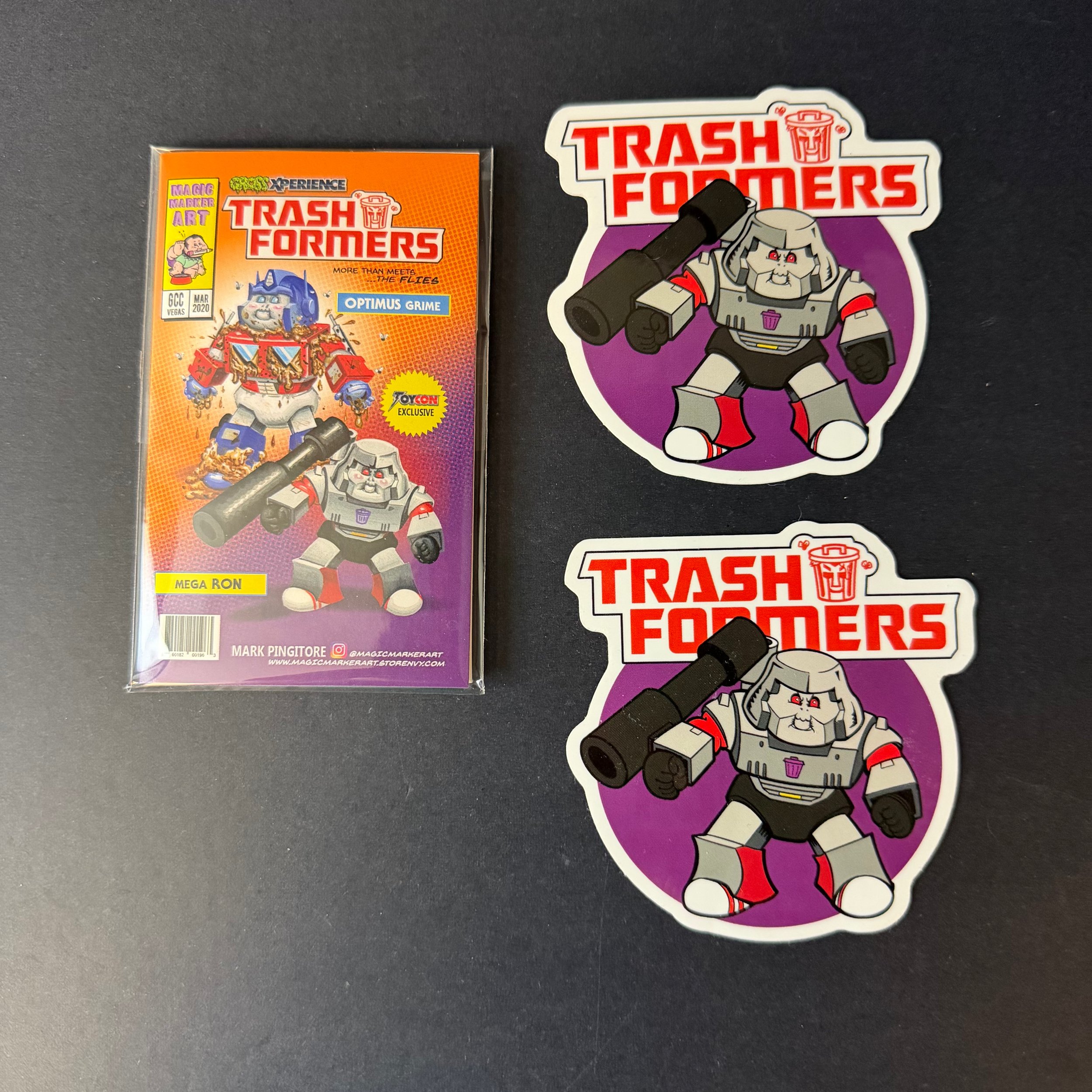 Trashformers GrossXperience Pack & 2 Trashformer Stickers