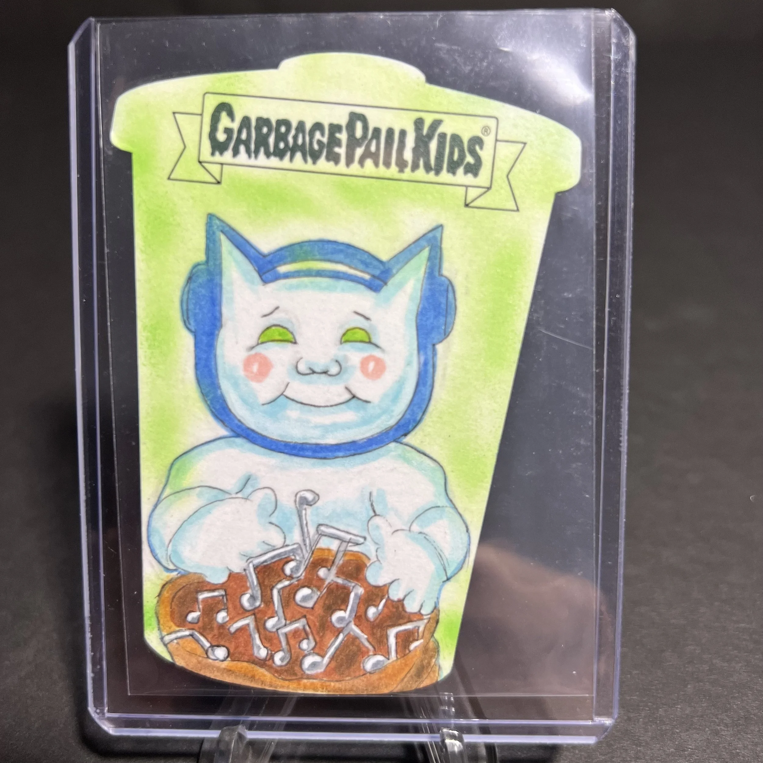 NATE STER TRASH CAN SKETCH CARD BY KIPFER LATE TO SCHOOL