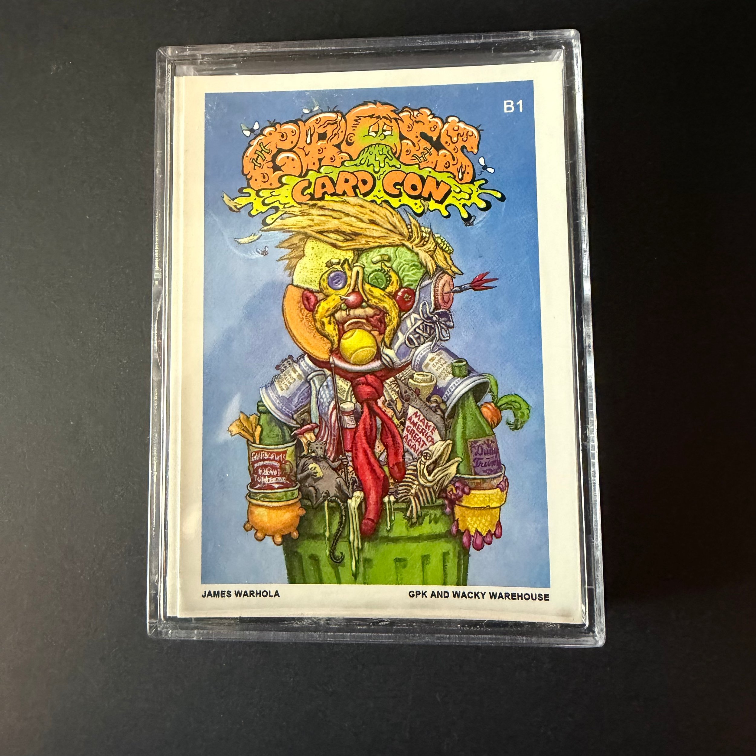 2018 Garbage Pail Kids Gross Card Con Artist Proof Set + Bonus Cards – 20 Card Set (Trump) Signed by All Artists