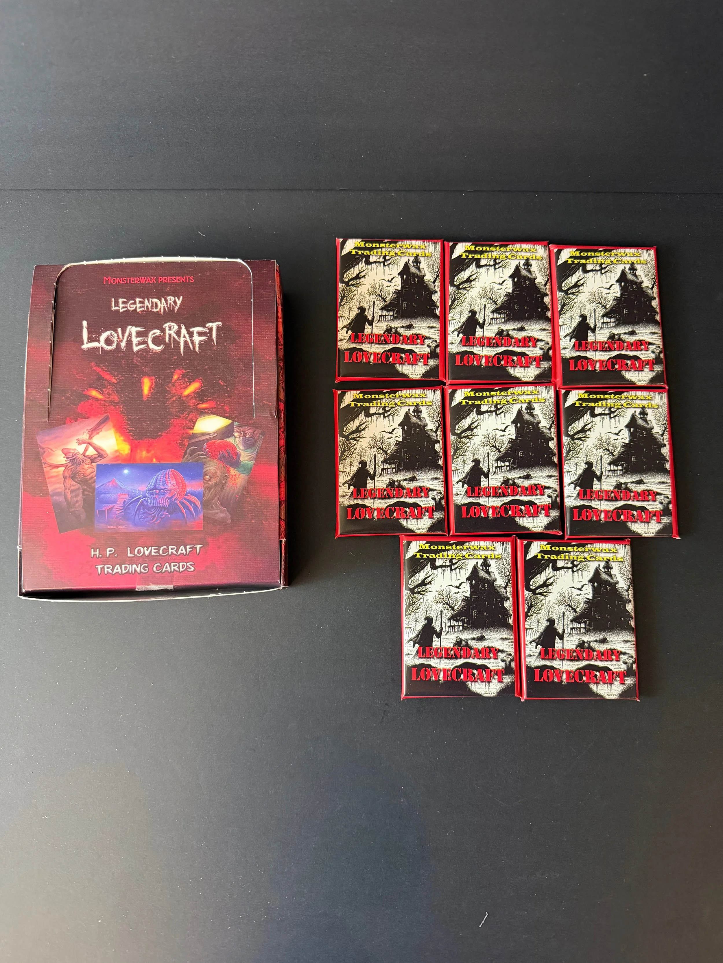 LEGENDARY LOVECRAFT MONSTERWAX 8 PACK LOT WITH EMPTY BOX