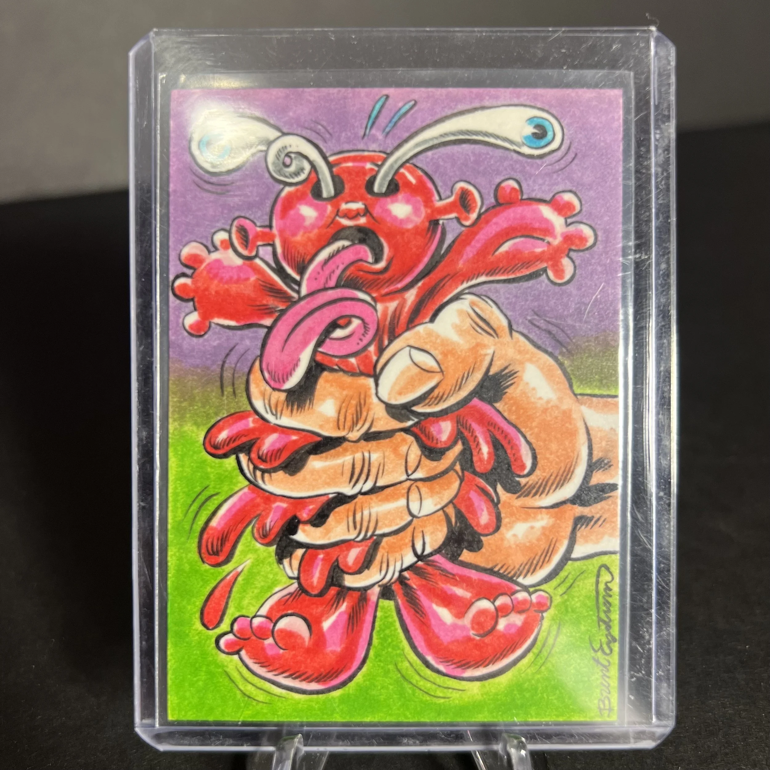 GARBAGE PAIL KIDS SQUOOZE ROSE ARTIST SKETCH CARD BRENT ENGSTROM ART