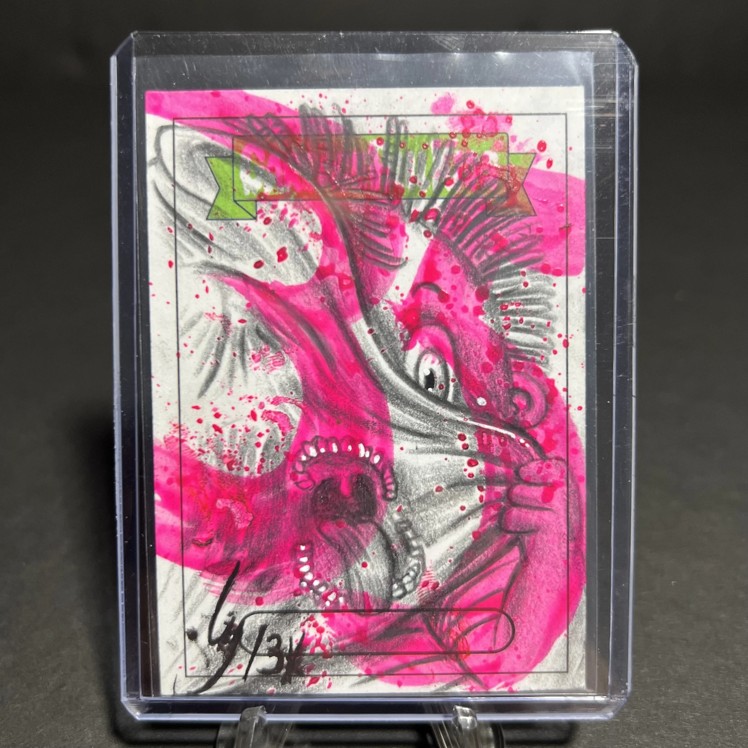 RUBBER ROBBERT SKETCH CARD BY Greg Treize 35TH ANNIVERSARY