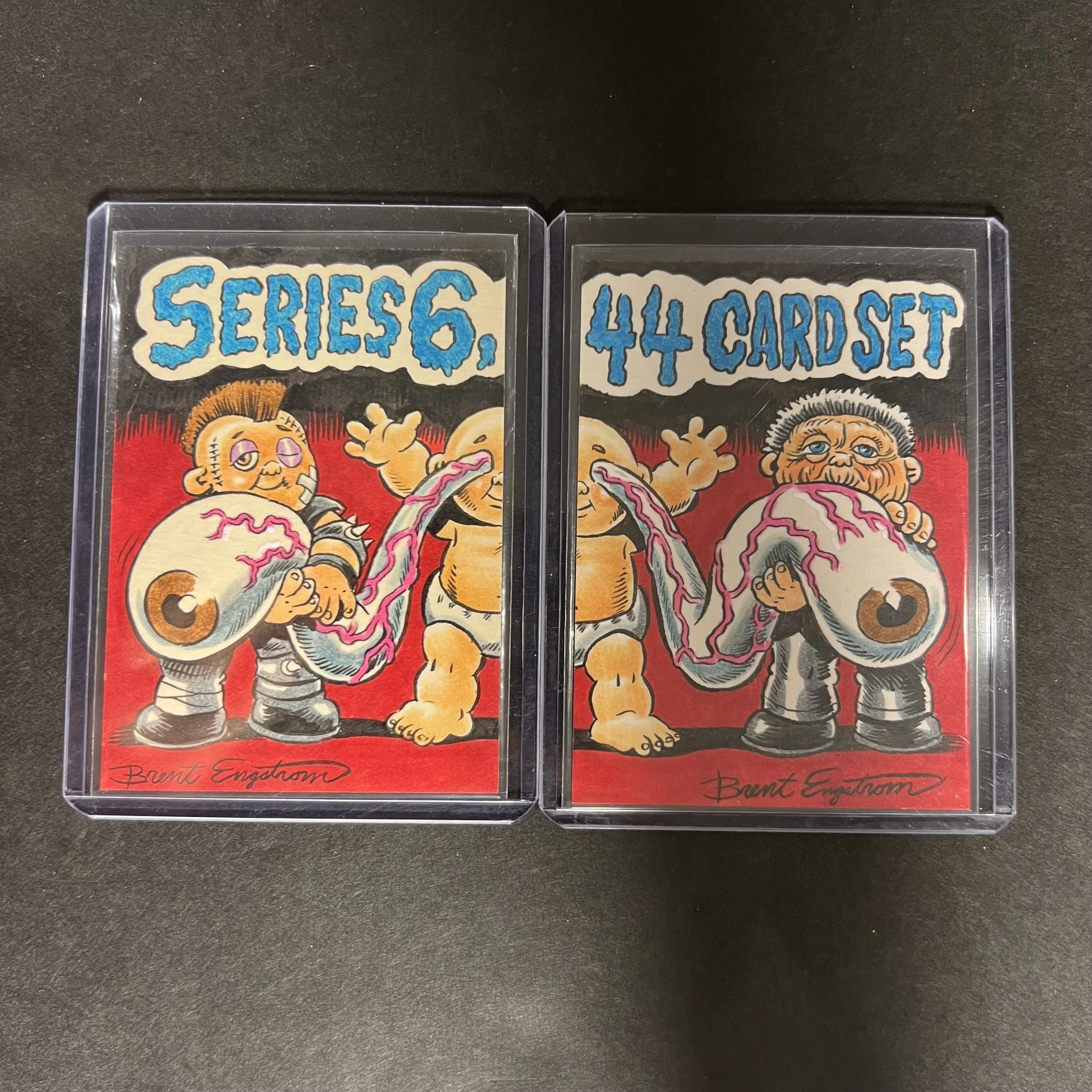 GARBAGE PAIL KIDS CLAIRE STARE 2 PANEL PUZZLE SKETCH CARD BRENT ENGSTROM ART