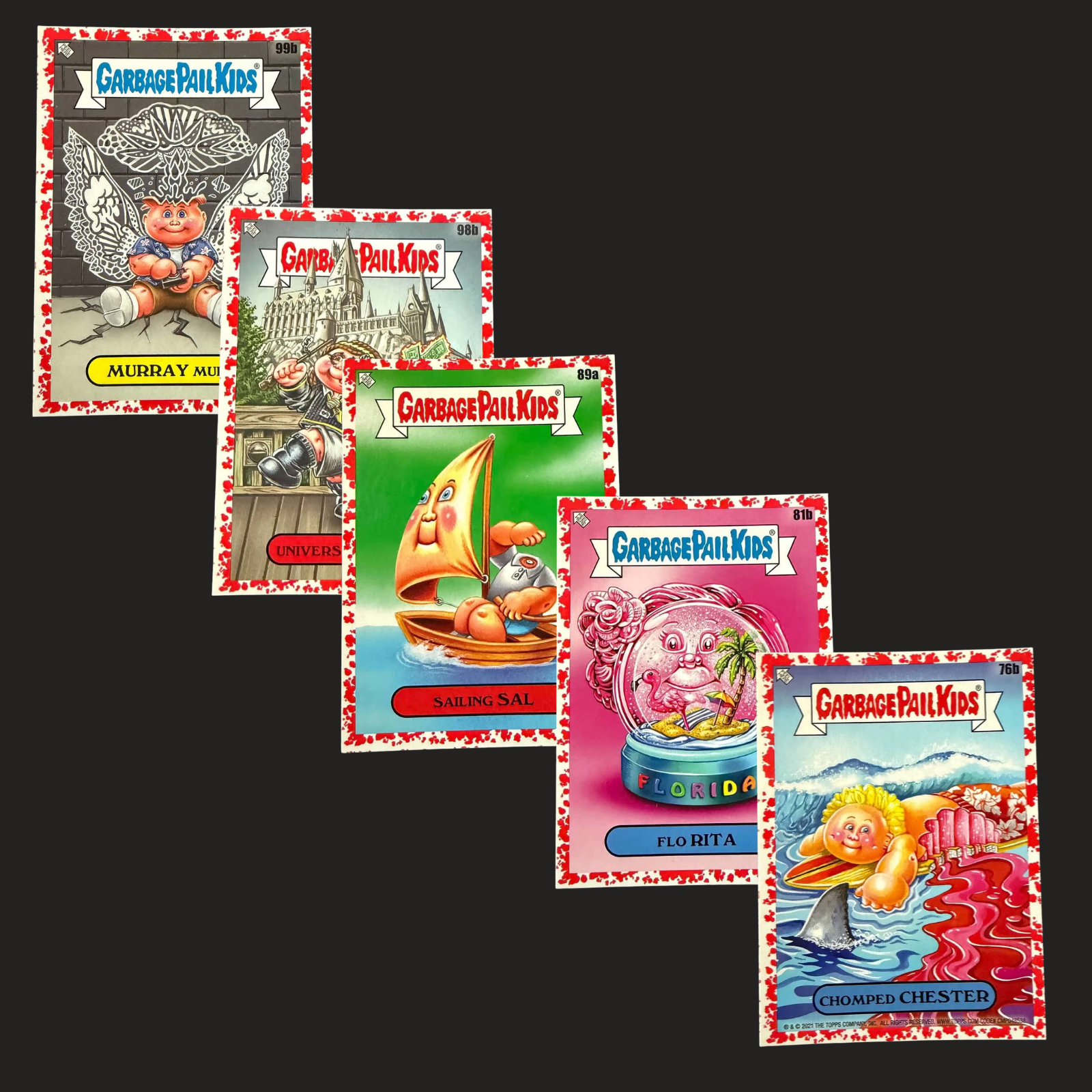 Go On Vacation Red Border Singles - Lot of 152