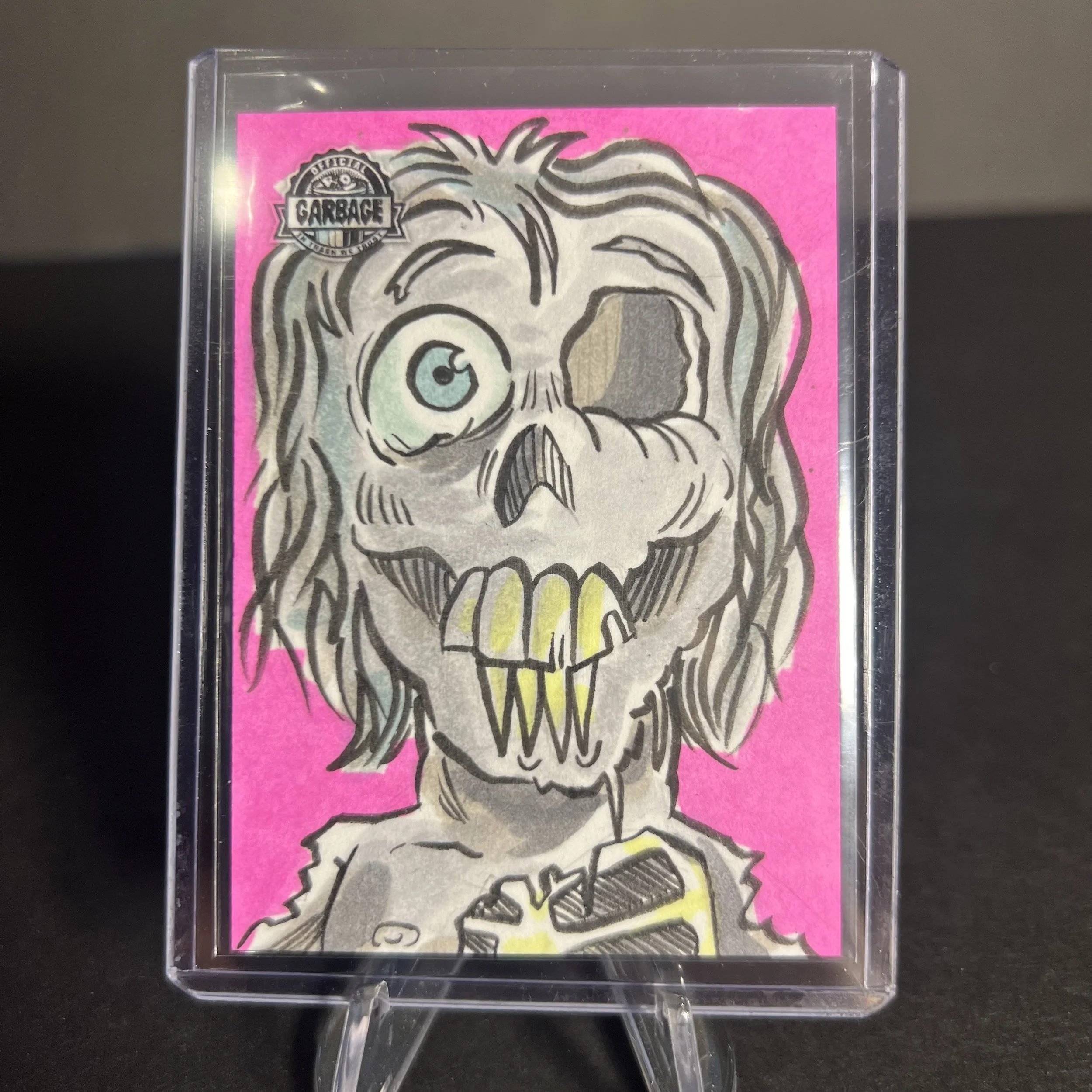 GARBAGE PAIL KIDS DEAD TED SKETCH CARD EL SMETCHO KRASHERS 2021