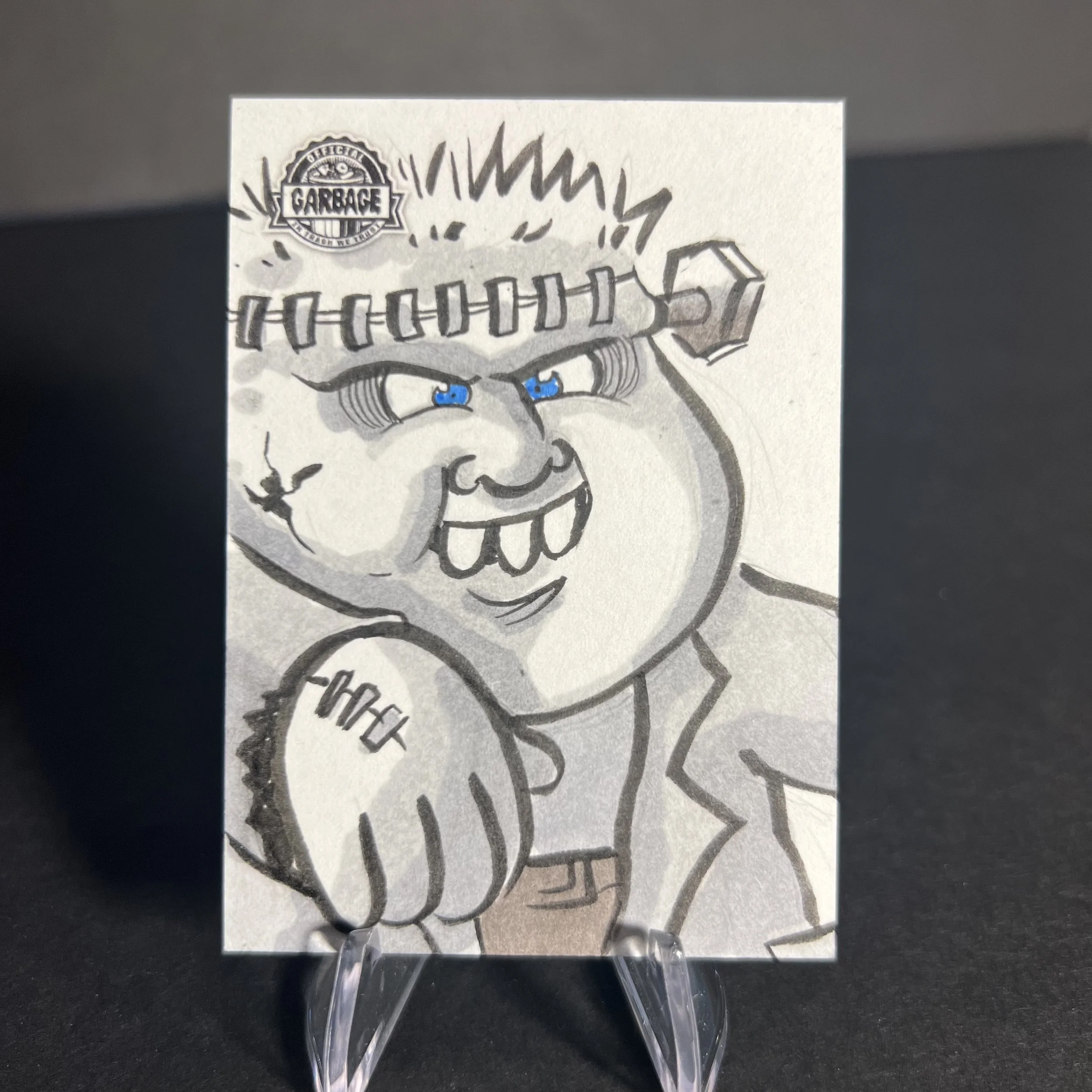 GARBAGE PAIL KIDS FRANK N. STEIN SKETCH CARD EL SMETCHO KRASHERS 2021