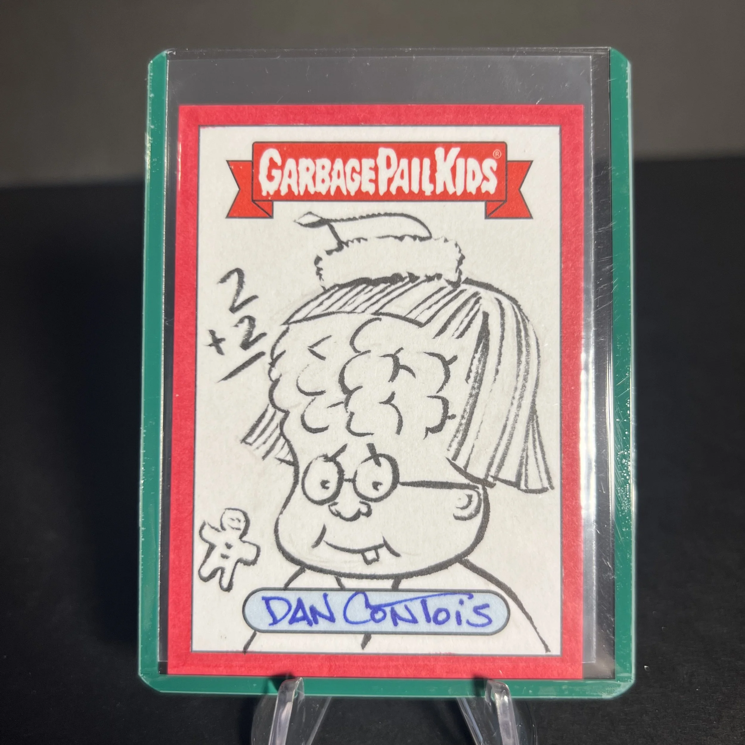 GARBAGE PAIL KIDS BRAINY JANEY SKETCH CARD DAN CONTOIS WE HATE HOLIDAY SEASON 2019